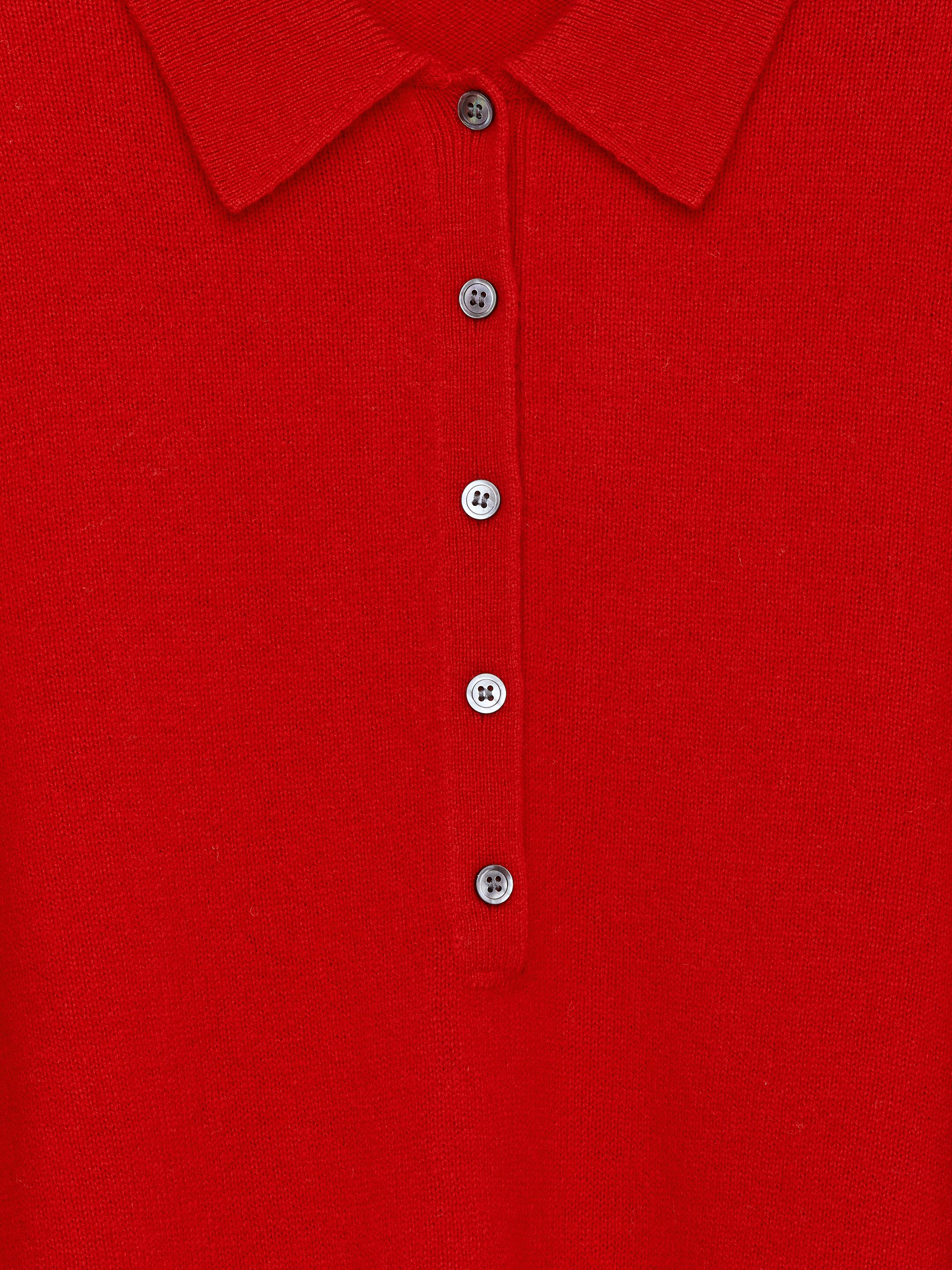 Agrandir l'image: Pull polo en laine - Rouge - FEMME | H&M CH 6
