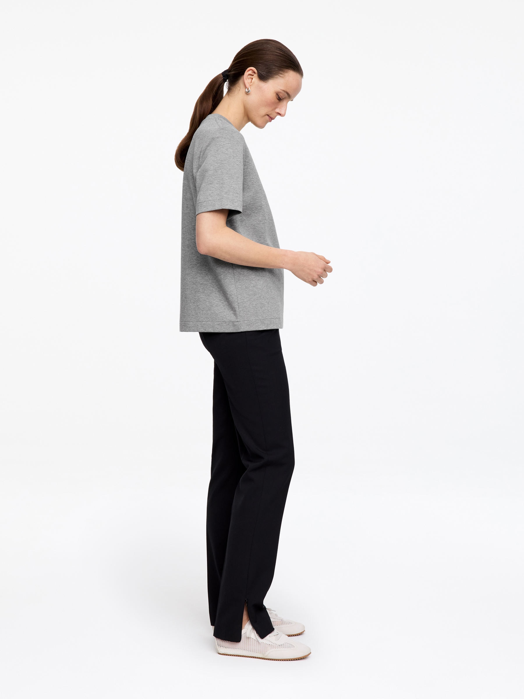 PEARL Schweres T-Shirt - Graumeliert - Regular Fit - Women - StillMedia/Lookbook - 34