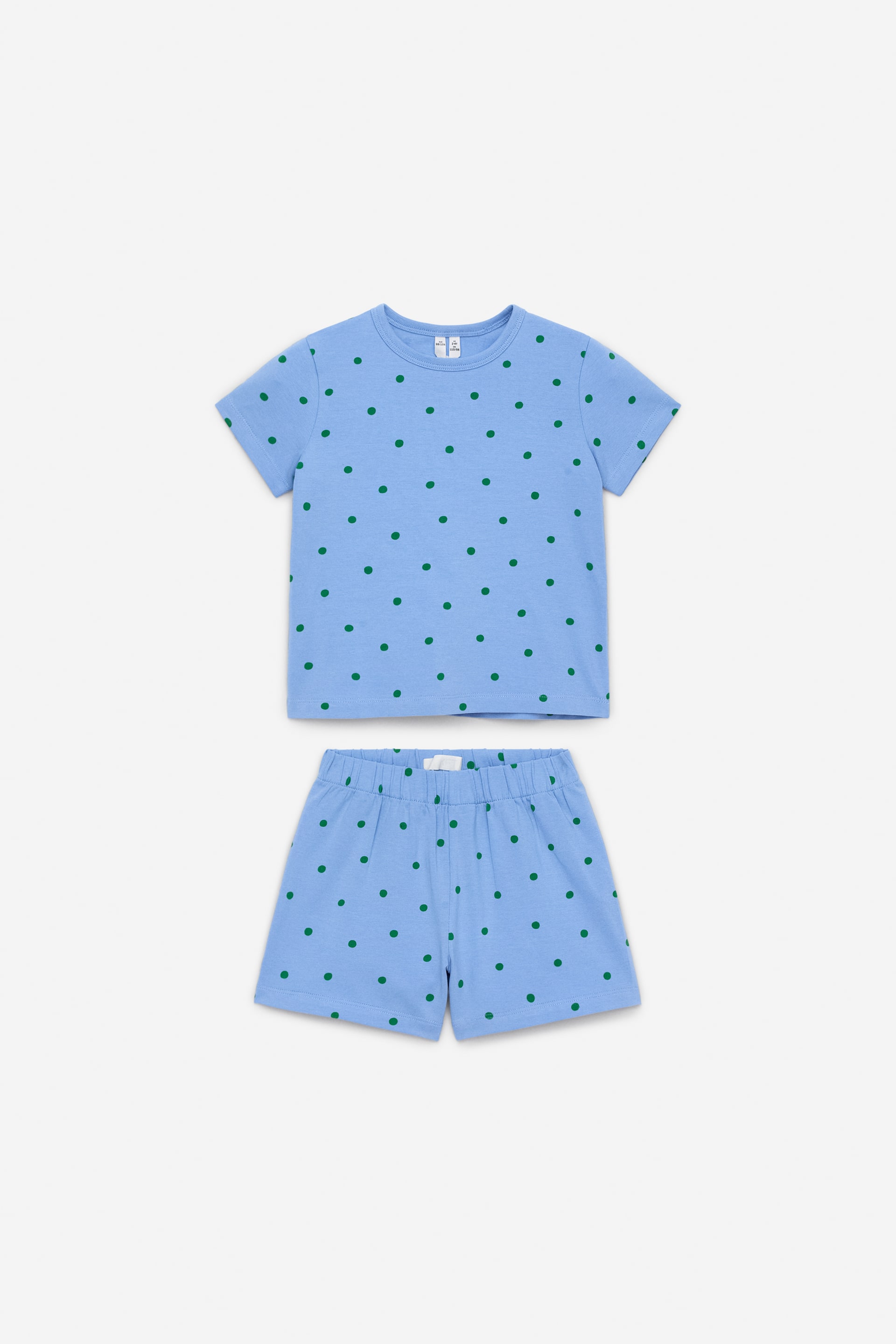 Zobacz większy obraz: Short Jersey Pyjama Set - Niebieski/Zielony - Dziecko | H&M PL 1