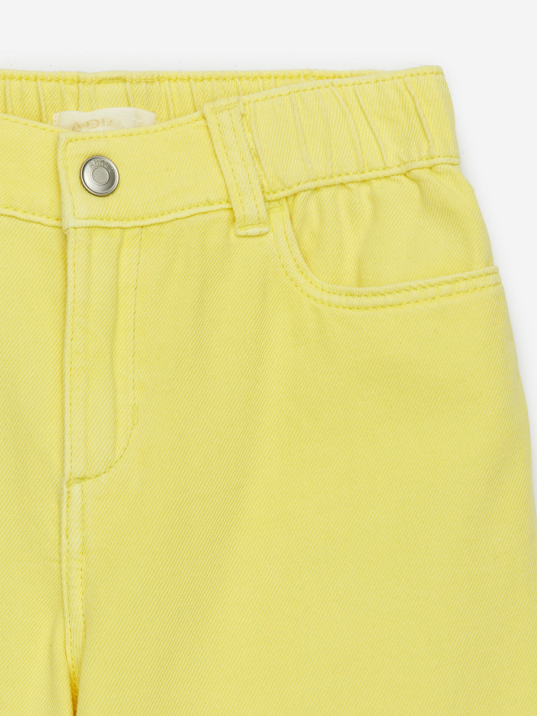 Wide Denim Trousers - Yellow - Loose fit - Children - StillMedia/DescriptiveDetail - 3