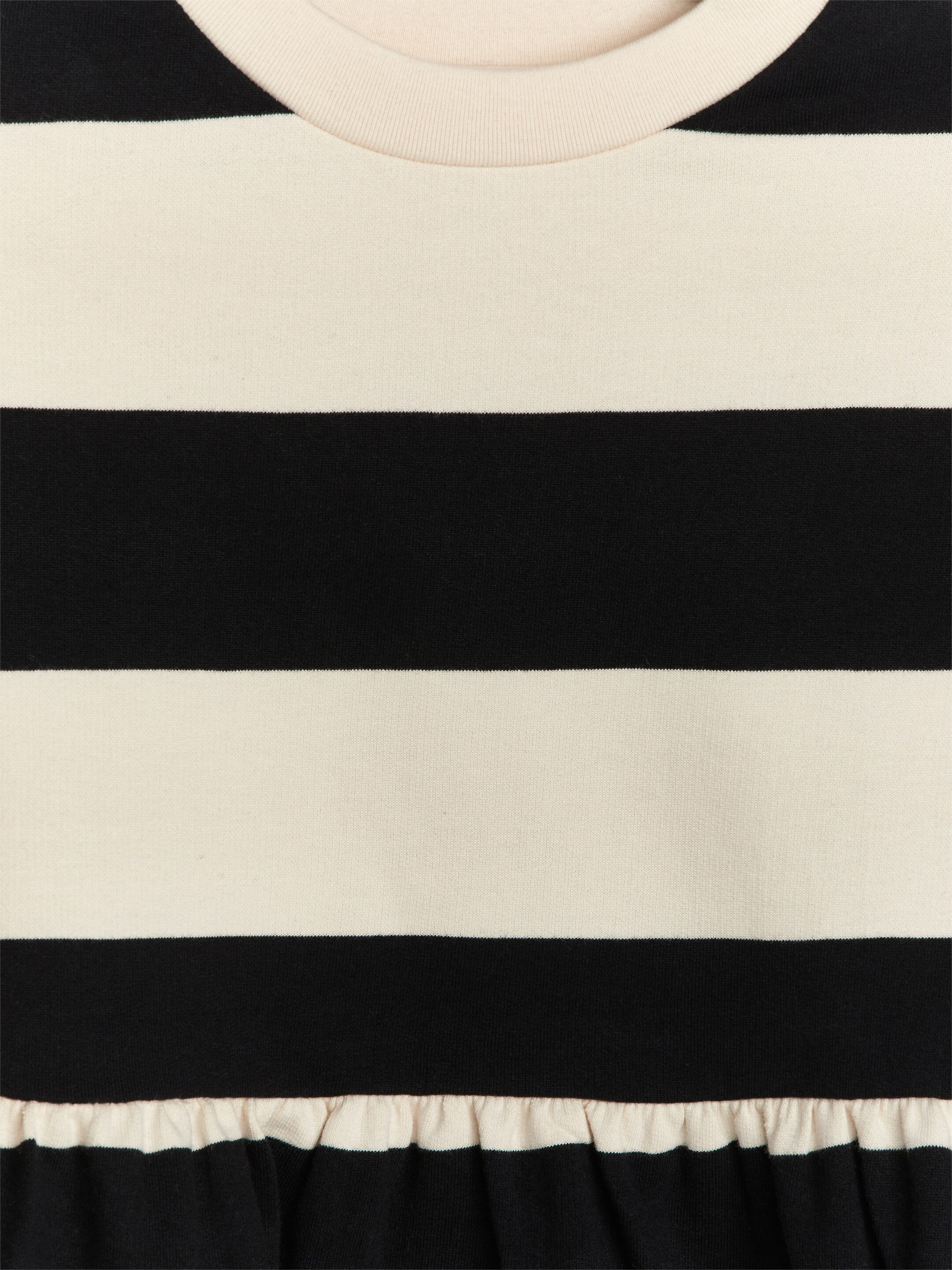 View larger image: Oversized Sweatshirt Dress - Off White/Black - Kids | H&M GB 3