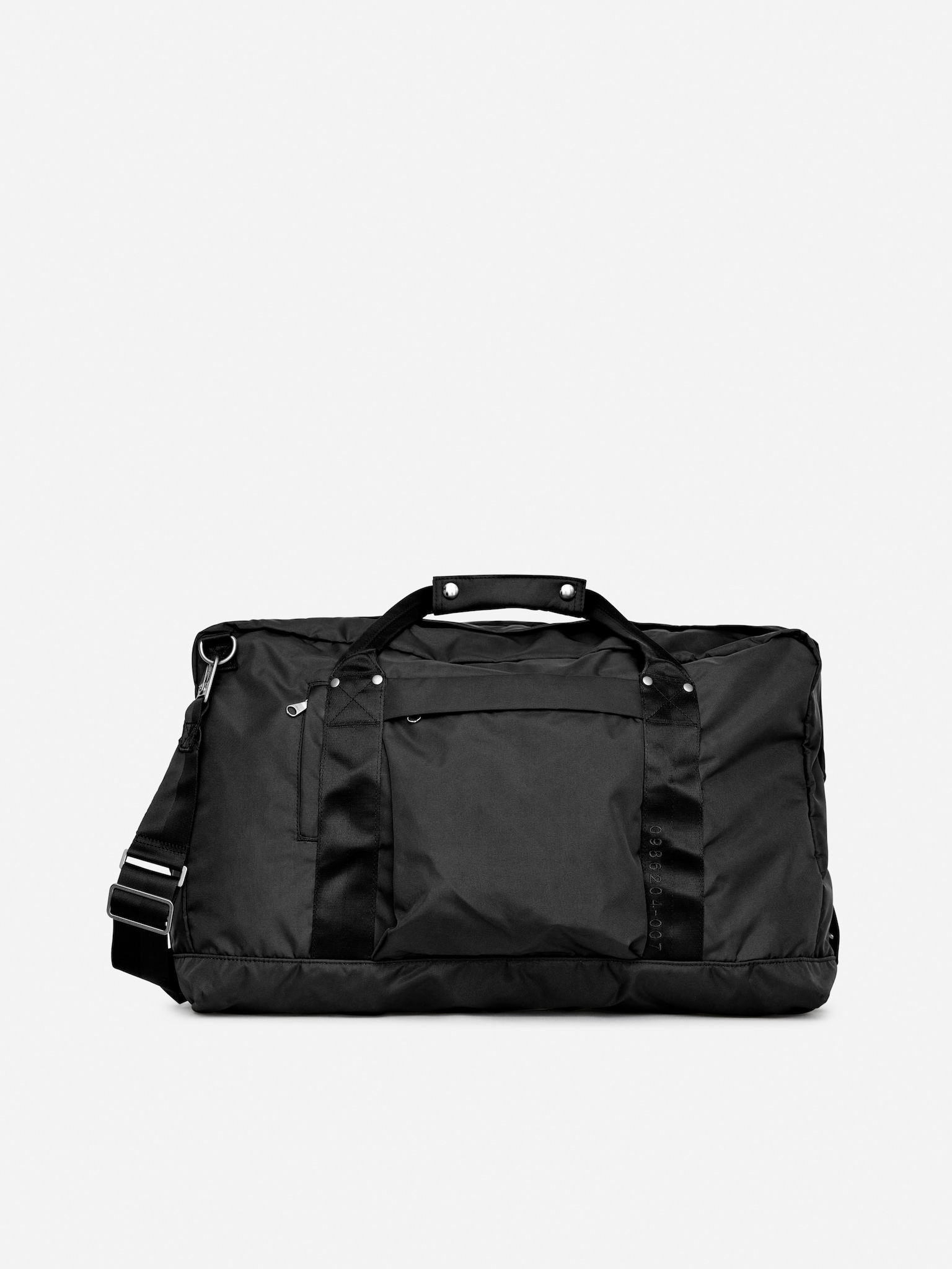 Bolso 72-hour de tela de lana gruesa triple - Negro/Beige oscuro/Verde caqui - 5