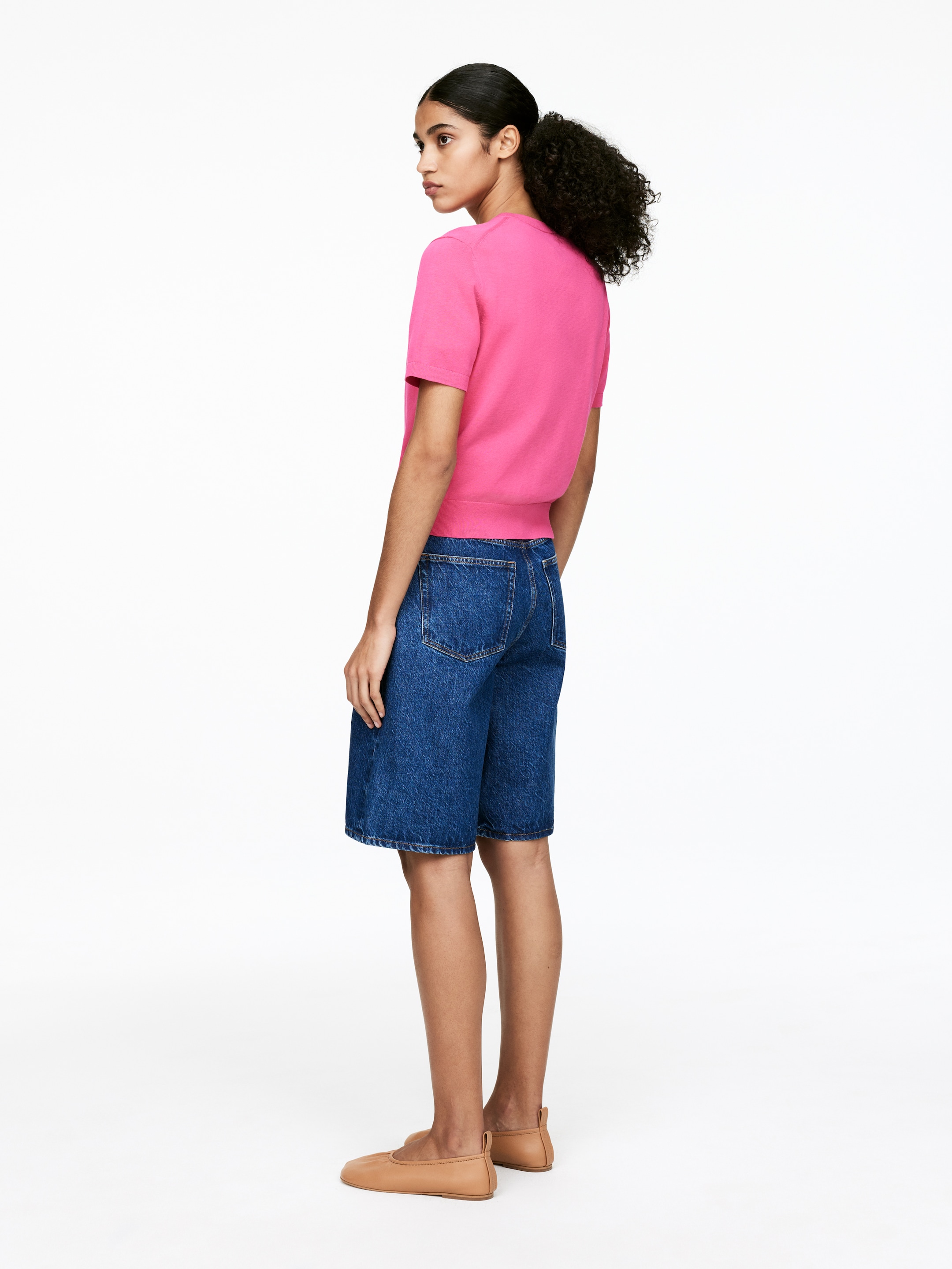 Größeres Bild anzeigen: Kurzärmliges Strickoberteil - Rosa - Ladies | H&M AT 2