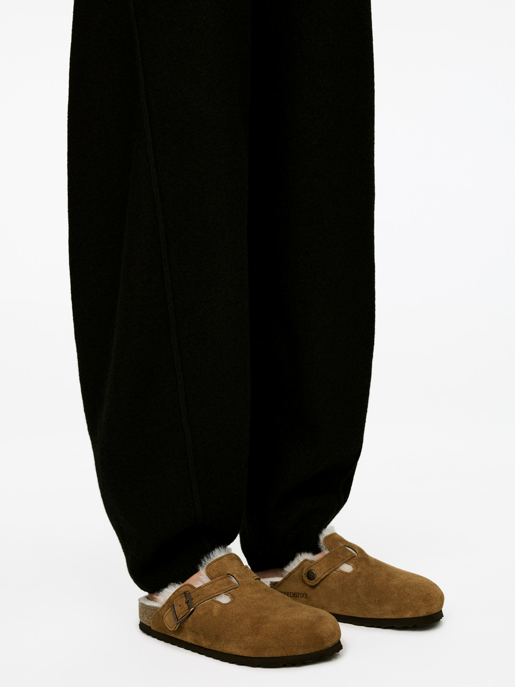 Birkenstock Boston Shearling Sandals - Brown - Women - StillMedia/Lookbook - 8