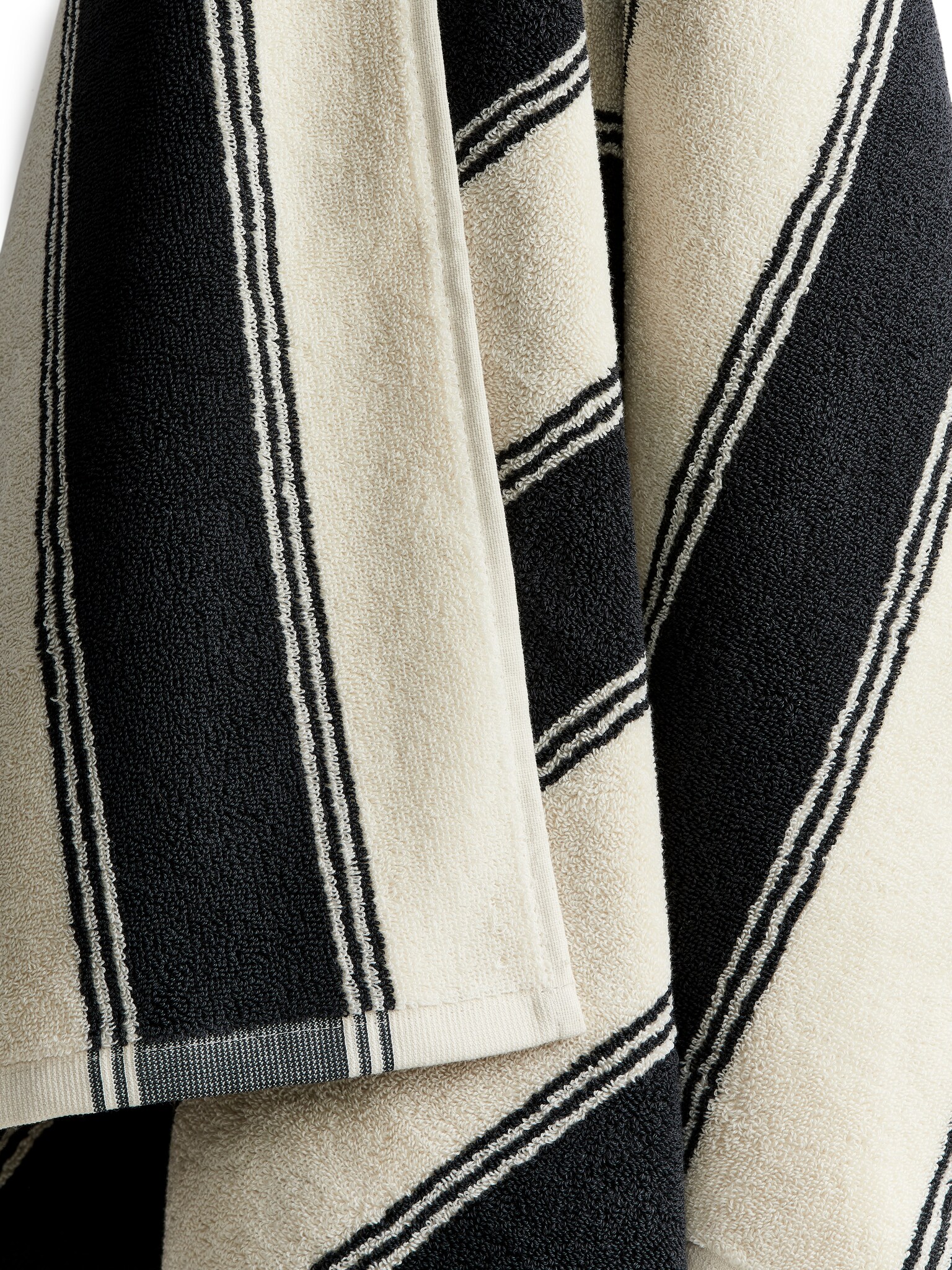 Fürdőlepedő 80 x 165 cm - Dark Grey/Off White - 2