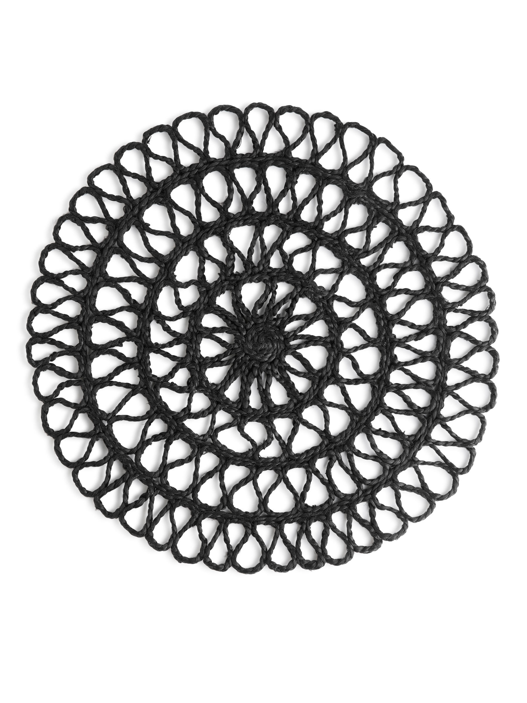 Jutowa podkładka pod talerz 38 cm - Czarny - Homeware - StillMedia/DescriptiveStillLife - 2