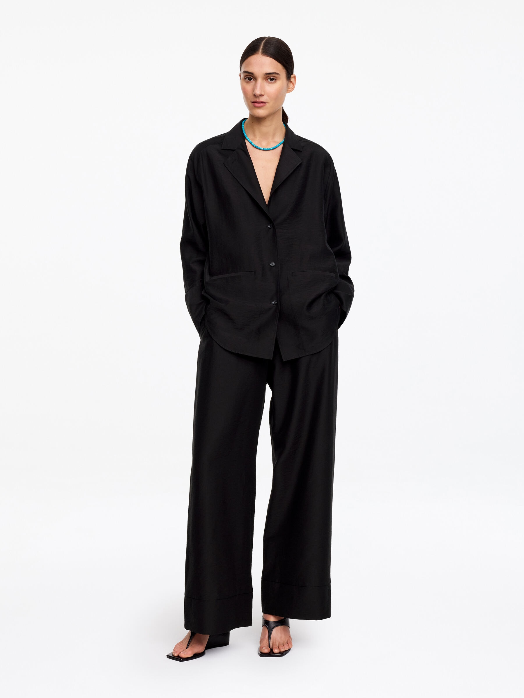 Tailored Shirt Blazer-#272627-19229