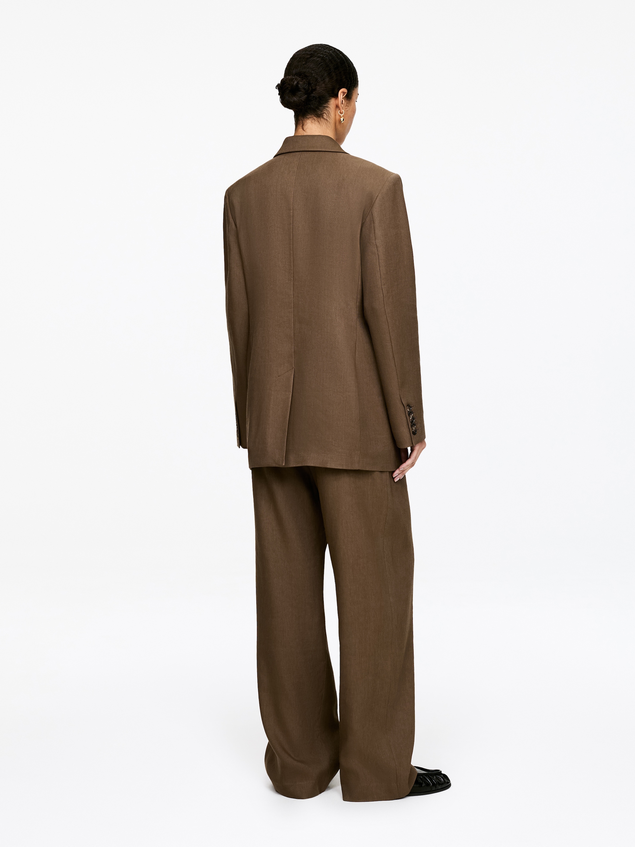 Zweireihiger Blazer - Dunkelbeige - Regular Fit - Damen - StillMedia/Lookbook - 5