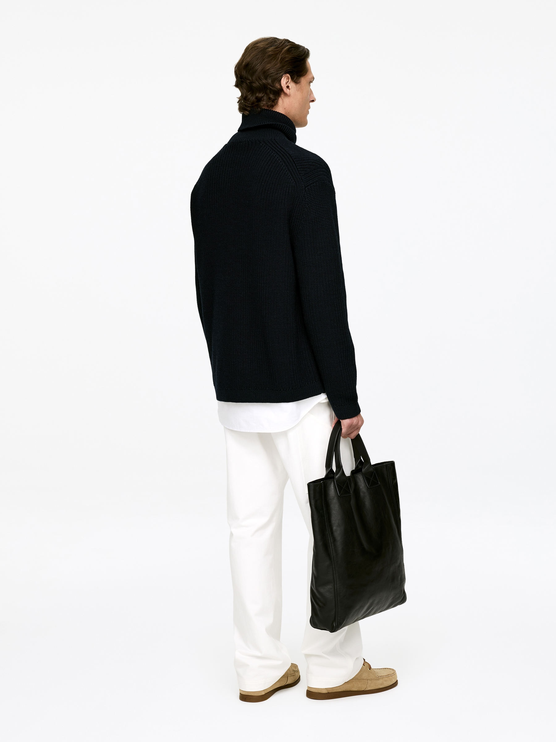 Schwerer Rollkragenpullover aus Wolle - Dunkelblau - Regular Fit - Herren - StillMedia/Lookbook - 11