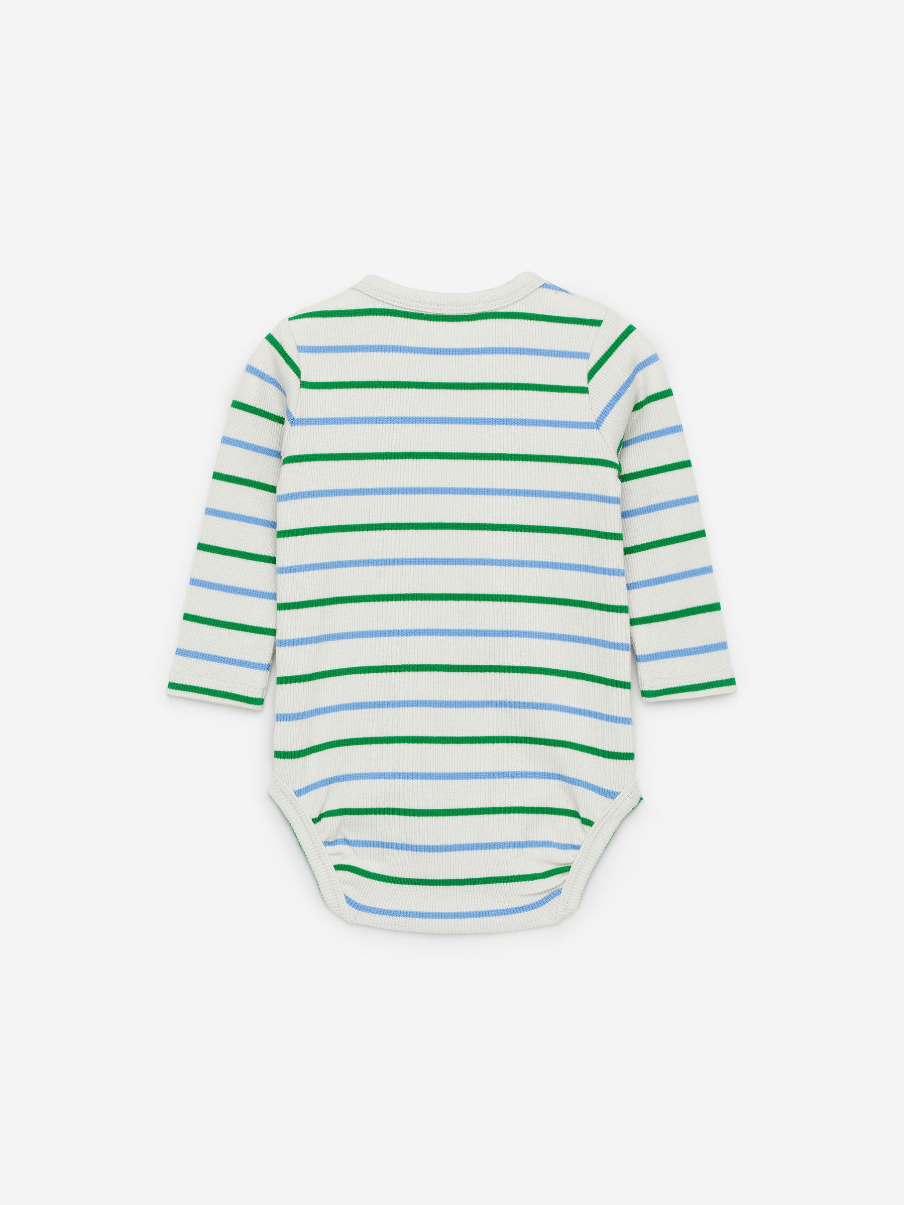 Gerippter Langarmbody - Streifen in Blau/Grün - Kinder - StillMedia/DescriptiveStillLife - 2