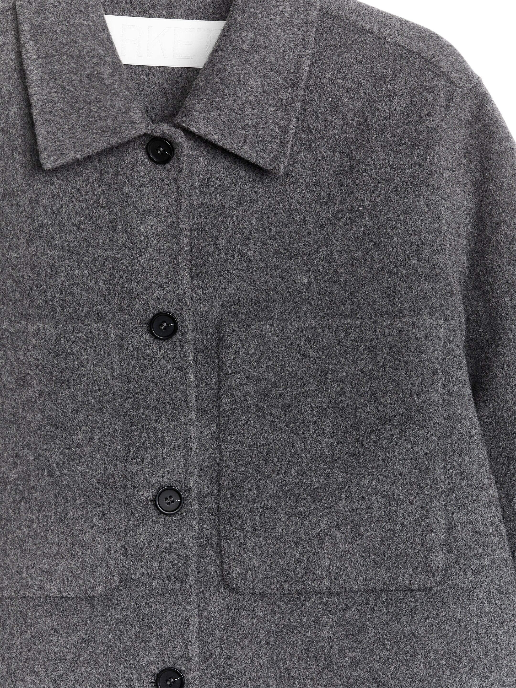 Ingrandisci l'immagine: Double-Face Wool Overshirt - Grey - DONNA | H&M CH 2