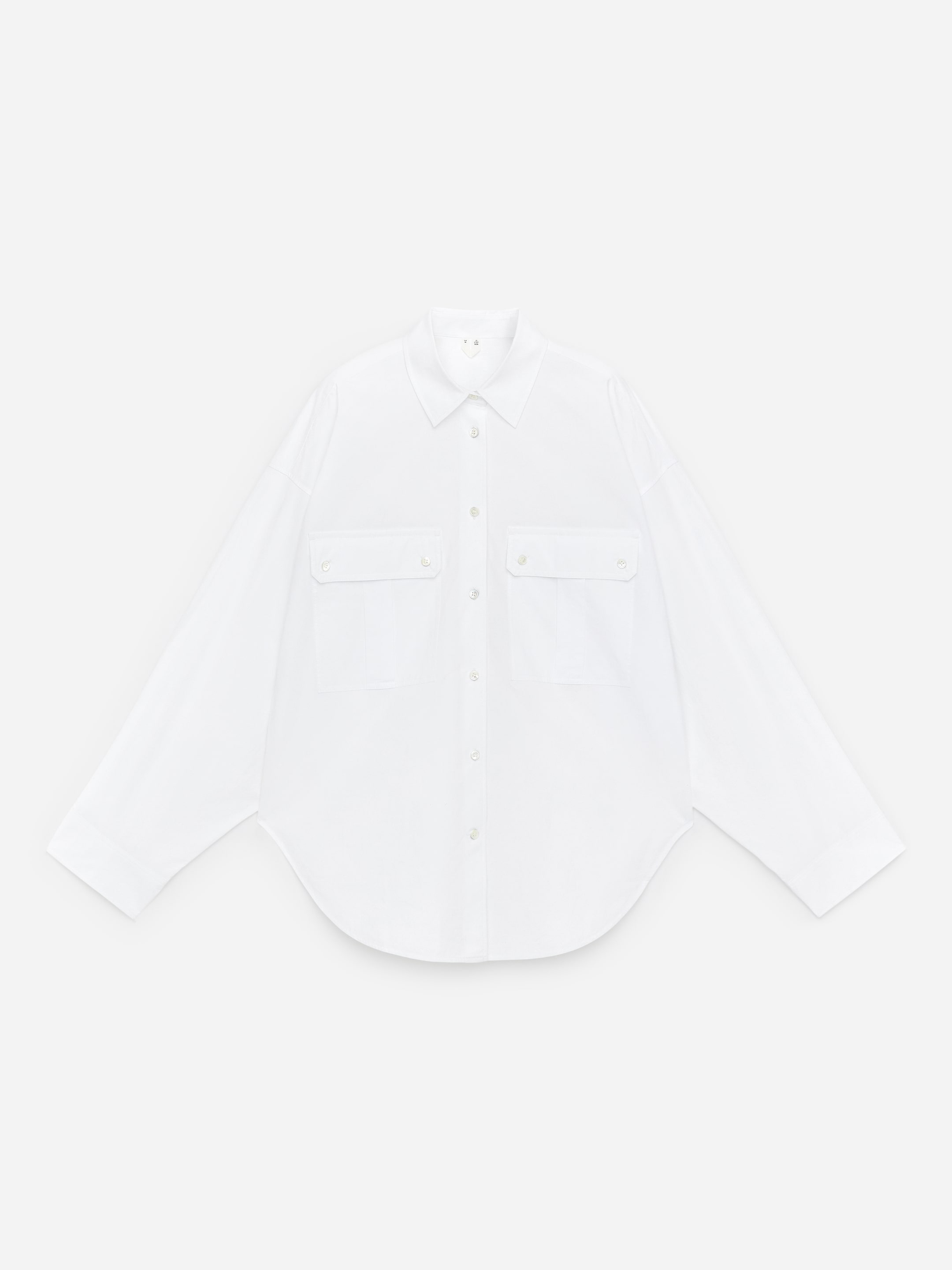 Utility Cotton Shirt - White - Loose fit - Women - StillMedia/DescriptiveStillLife - 1