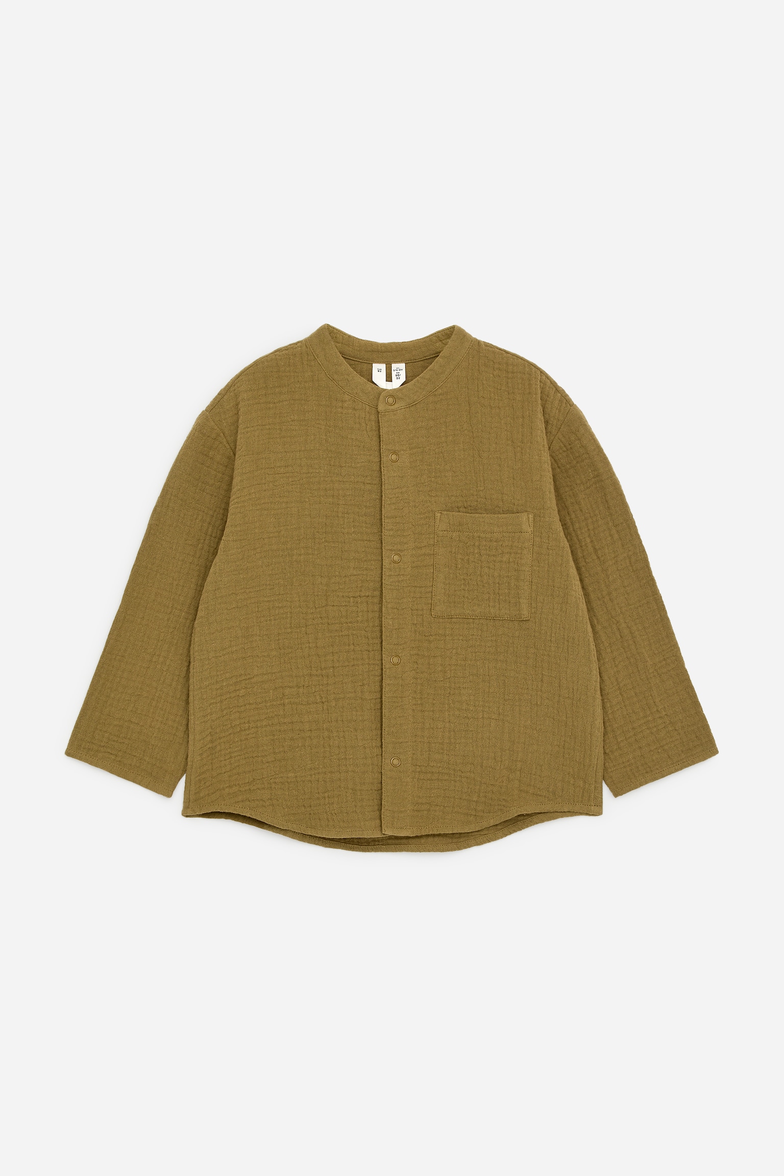 Πουκάμισο Μουσελίνα - Χακί Πράσινο/Μπλε - 1