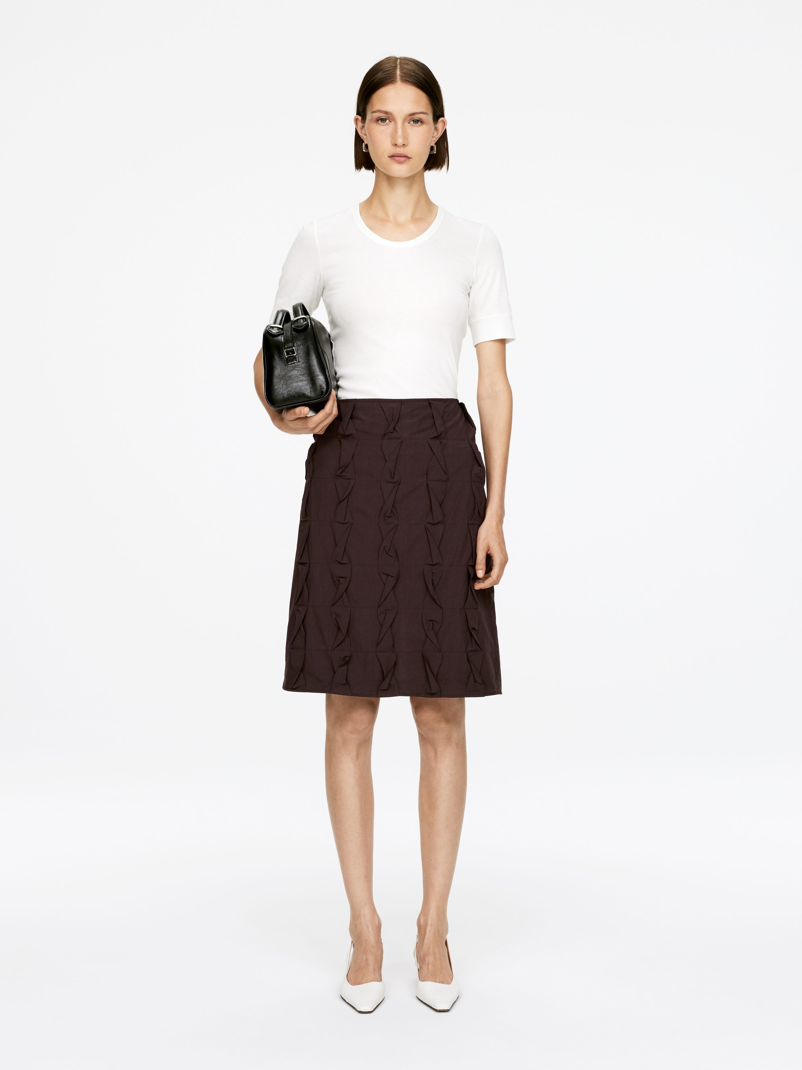 Frill Skirt - Brown - Regular fit - Women - StillMedia/Lookbook - 4
