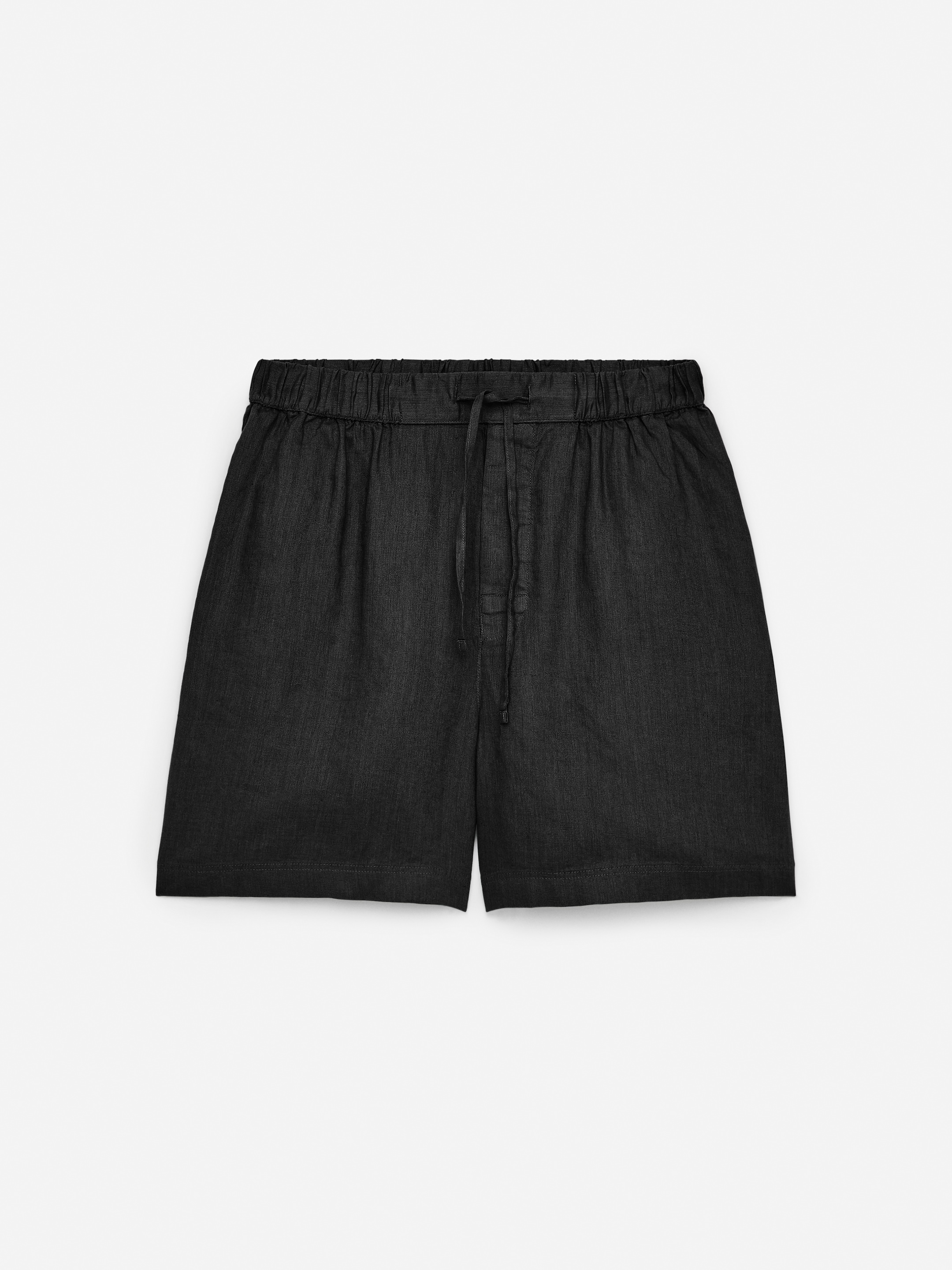 Linen Shorts-#272628-15085
