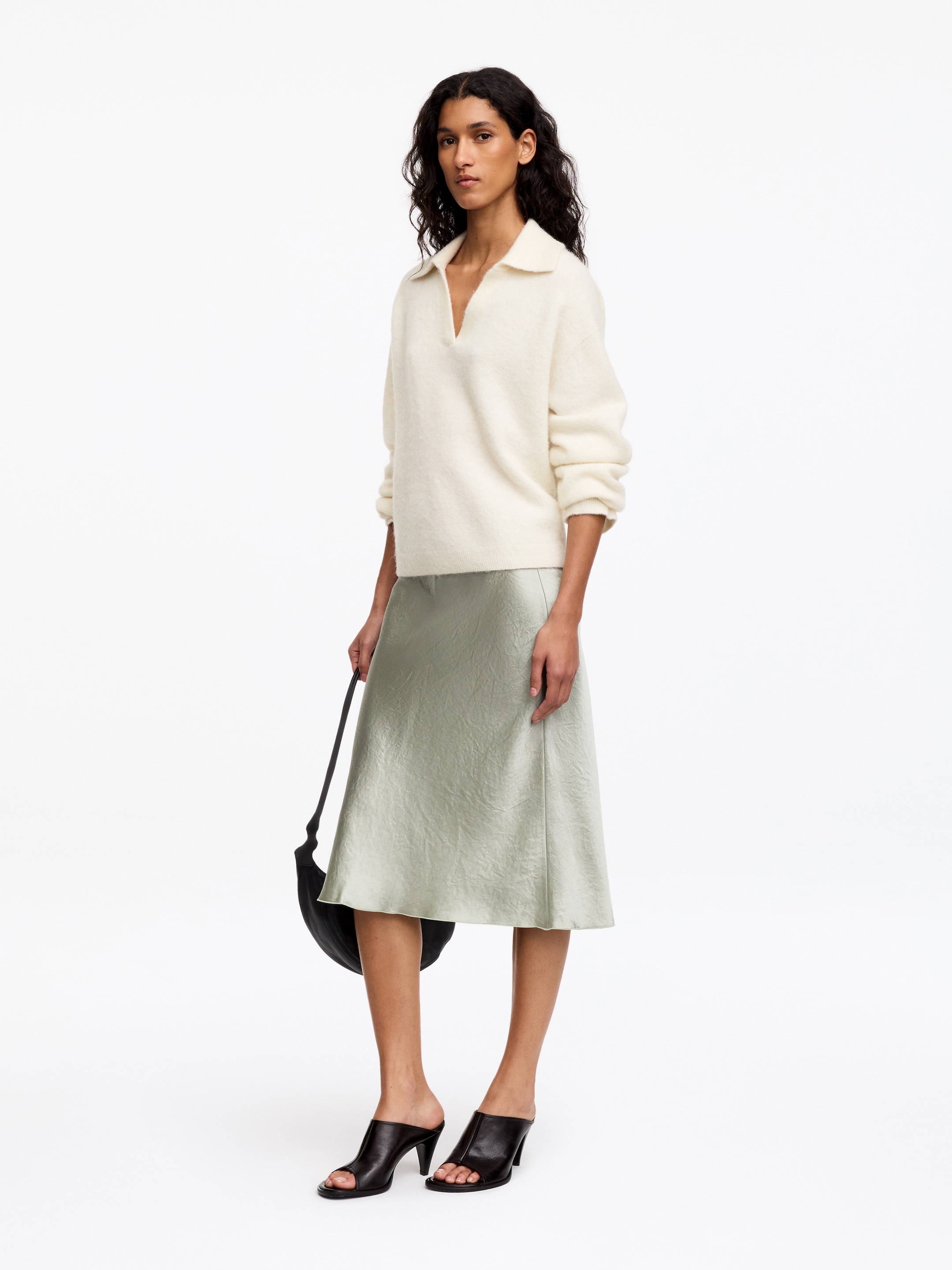 Jersey de mezcla de lana y alpaca - Blanco roto - Corte holgado - women - StillMedia/Lookbook - 4