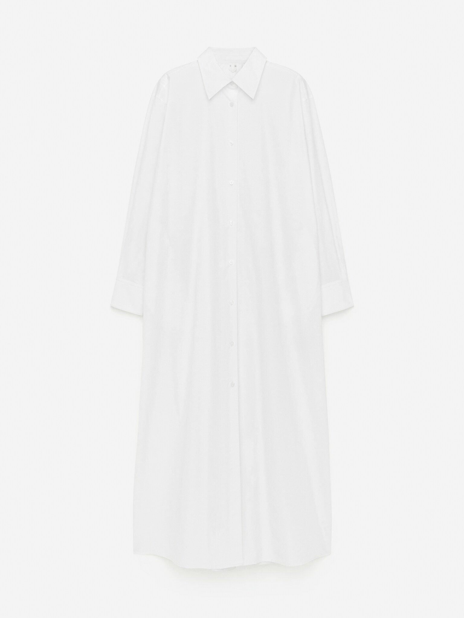 Chemisier oversize - Bianco/Beige/Marrone scuro