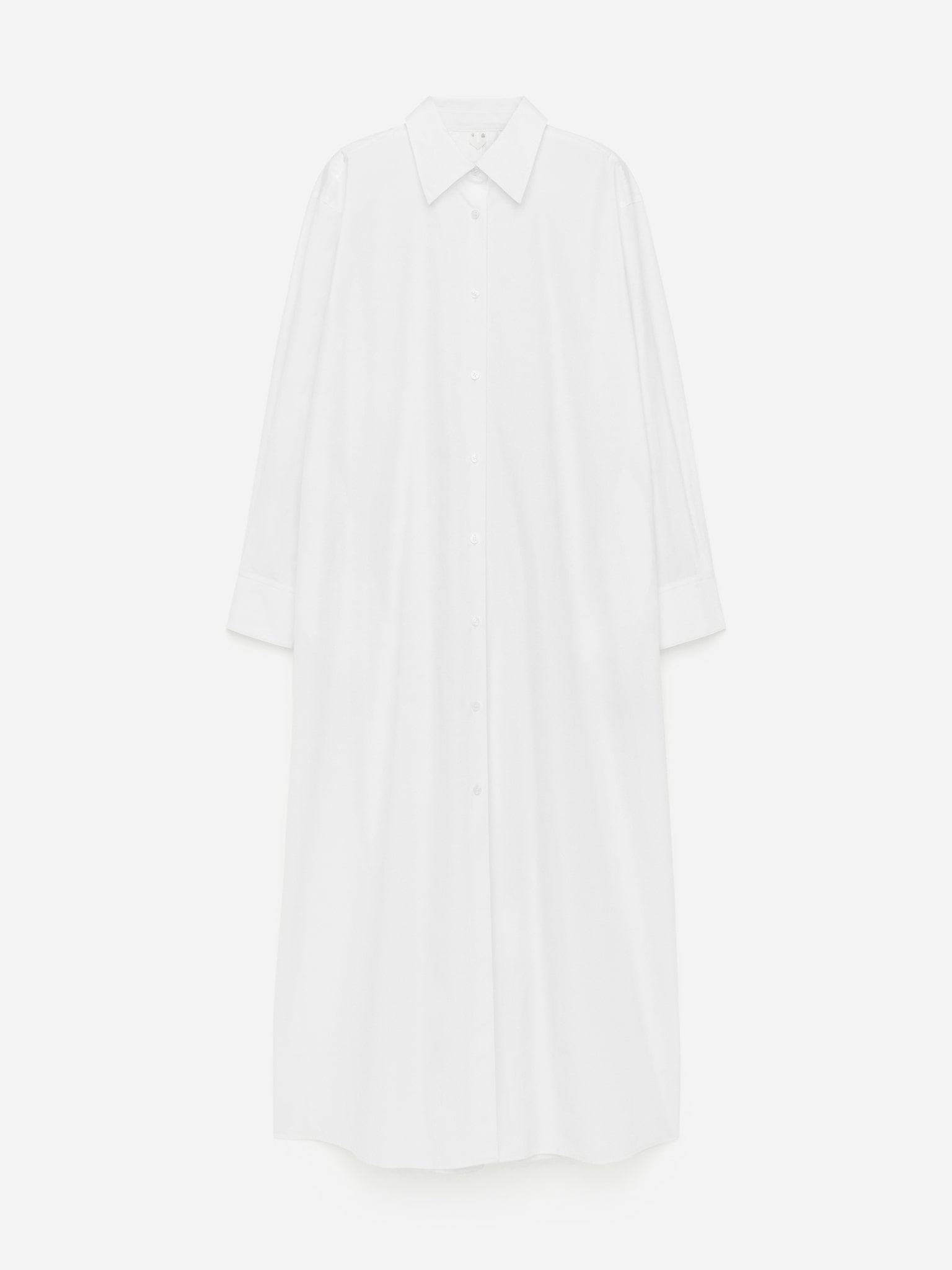 Chemisier oversize - Bianco/Beige