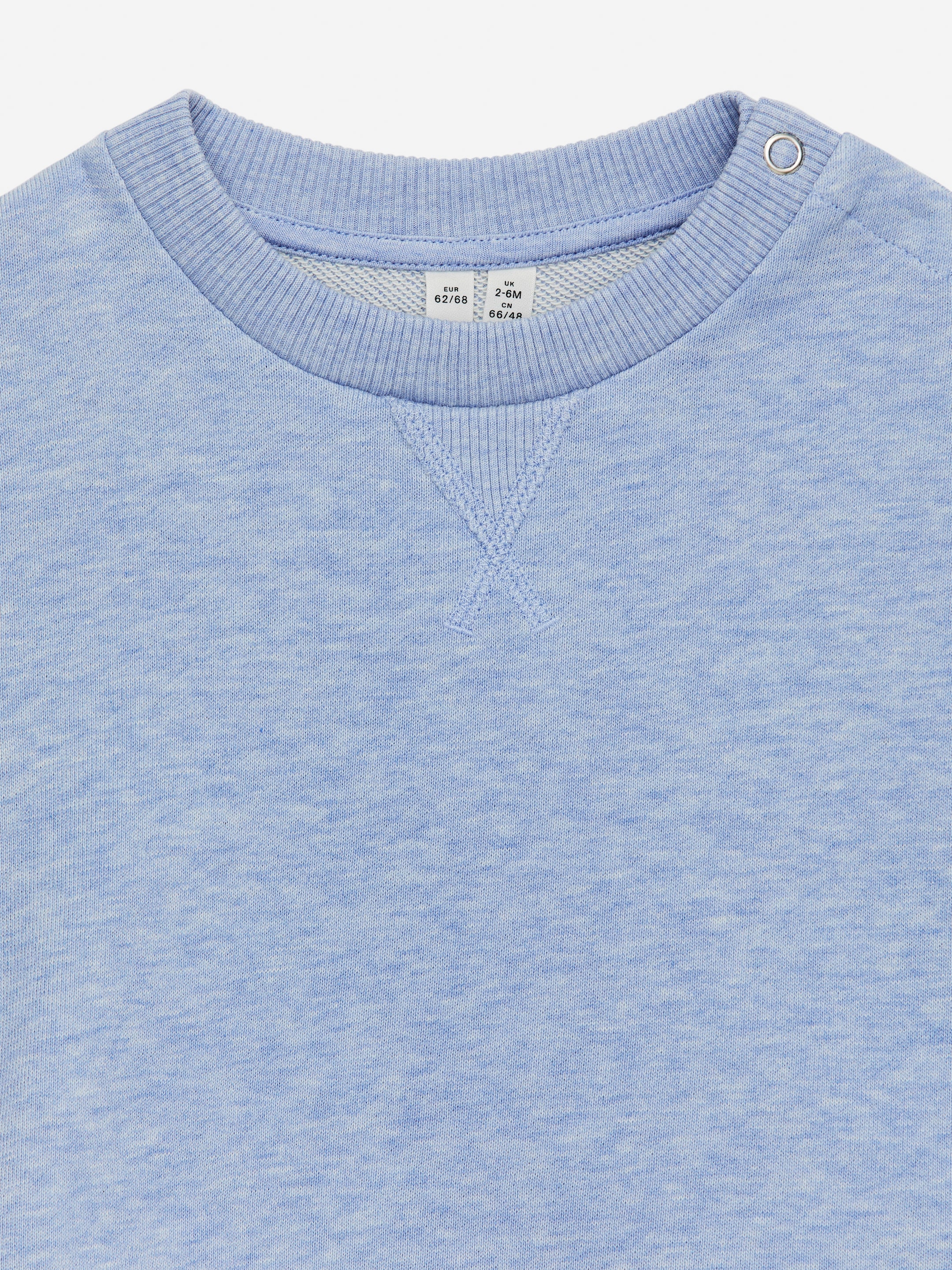 Visa större bild: Sweatshirt i bomull - Ljusblå/melerad - BARN | H&M SE 3