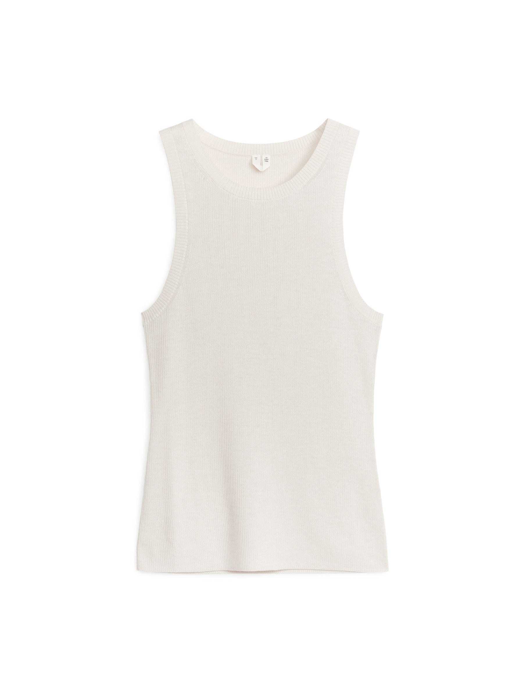 Knitted Tank Top - White - Regular fit - Women - StillMedia/DescriptiveStillLife - 1