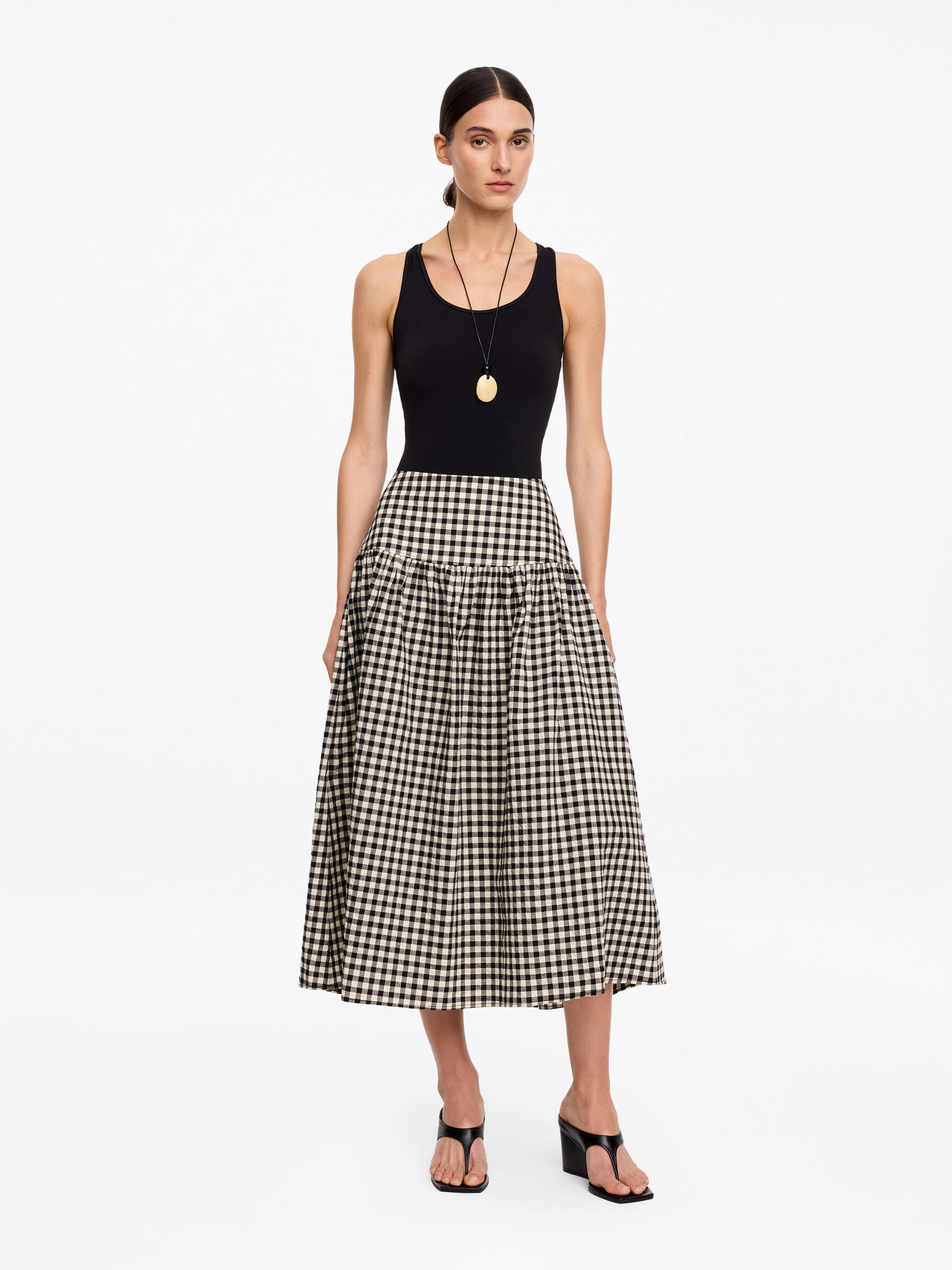 Rock aus Seersucker-#232327-19016