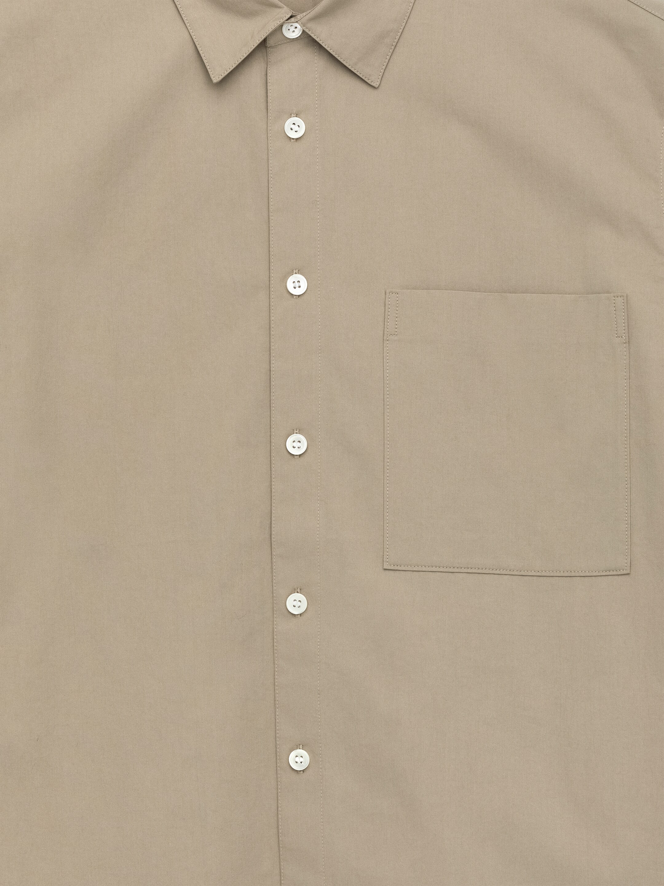Ver imagen más grande: Camisa de popelina oversize - Topo - HOMBRE | H&M ES 6