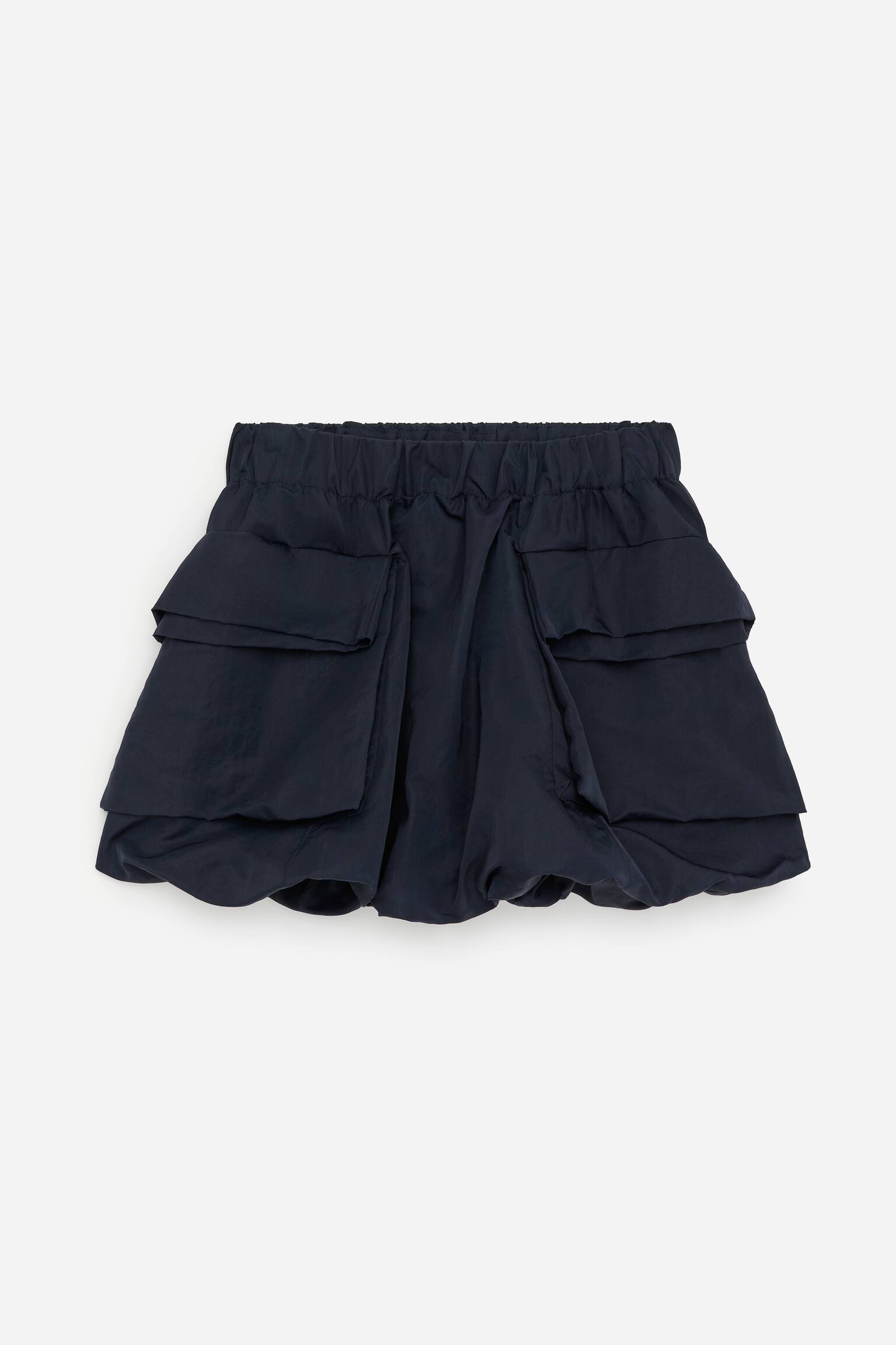 Minirock mit Bubble-Saum - Dark Blue/Braun