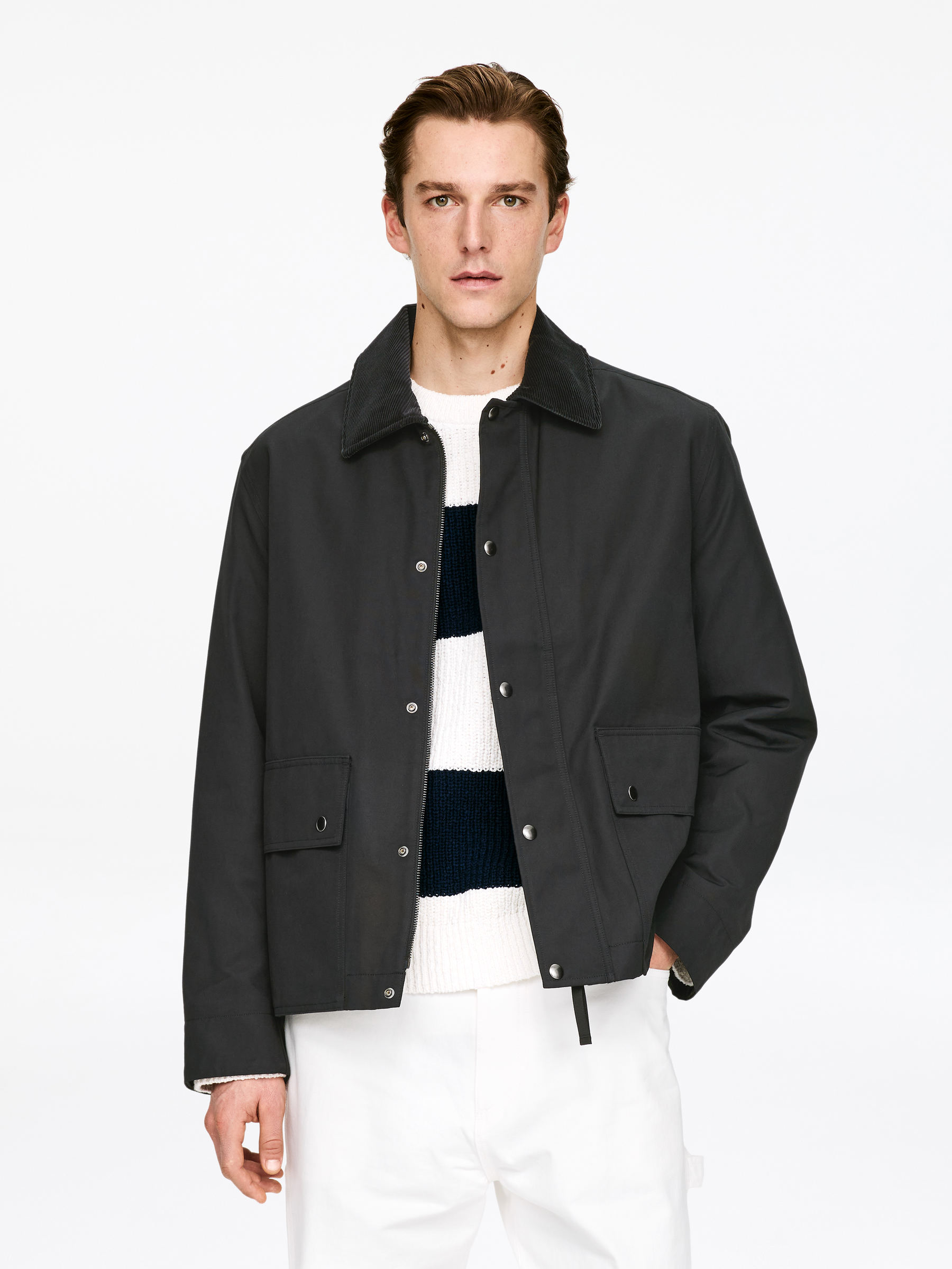 Gewachste Jacke aus Nylon und Baumwolle - Schwarz - Regular Fit - Men - StillMedia/Lookbook - 4