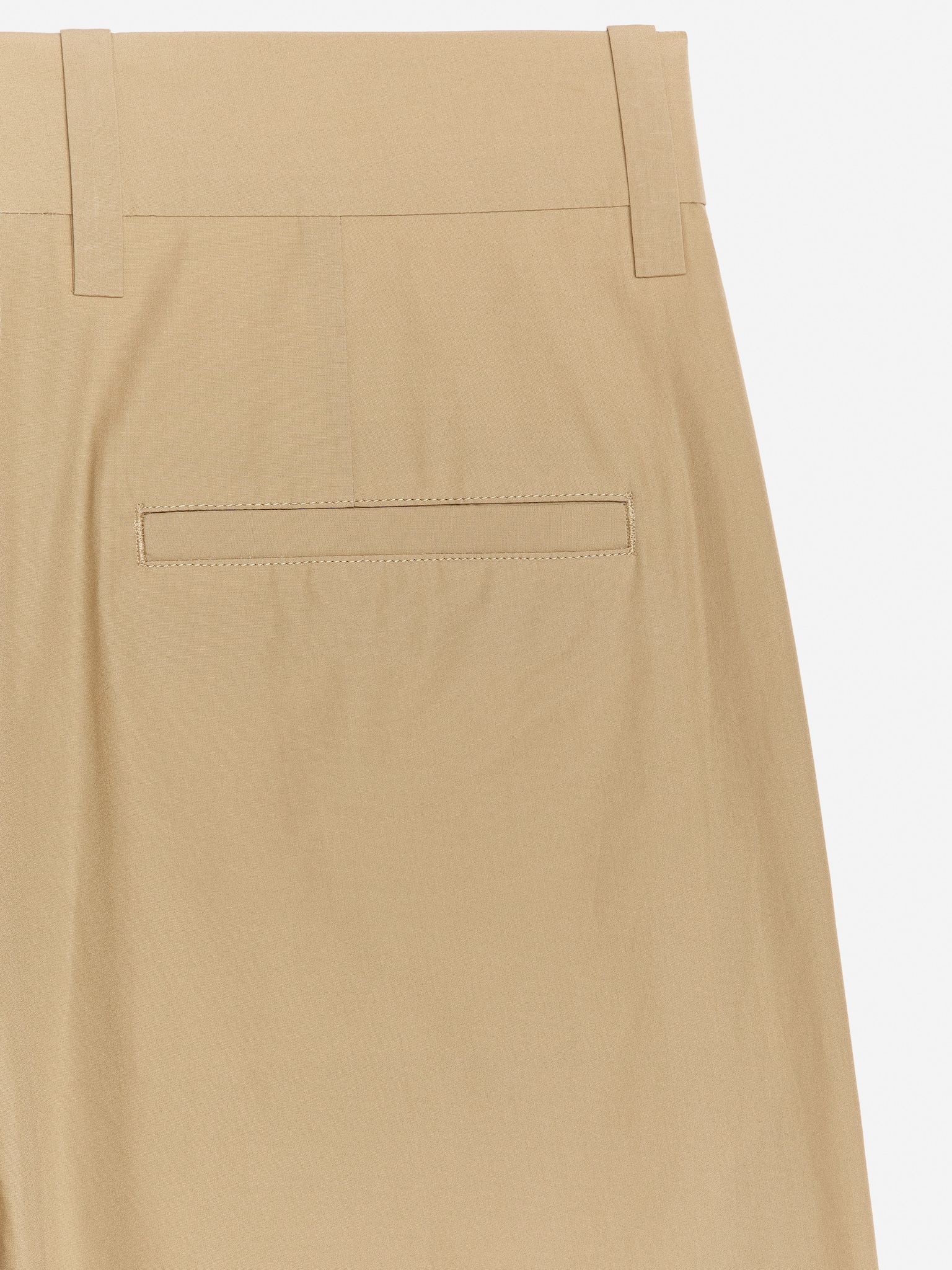 Wide Pleated Trousers - Beige - 2