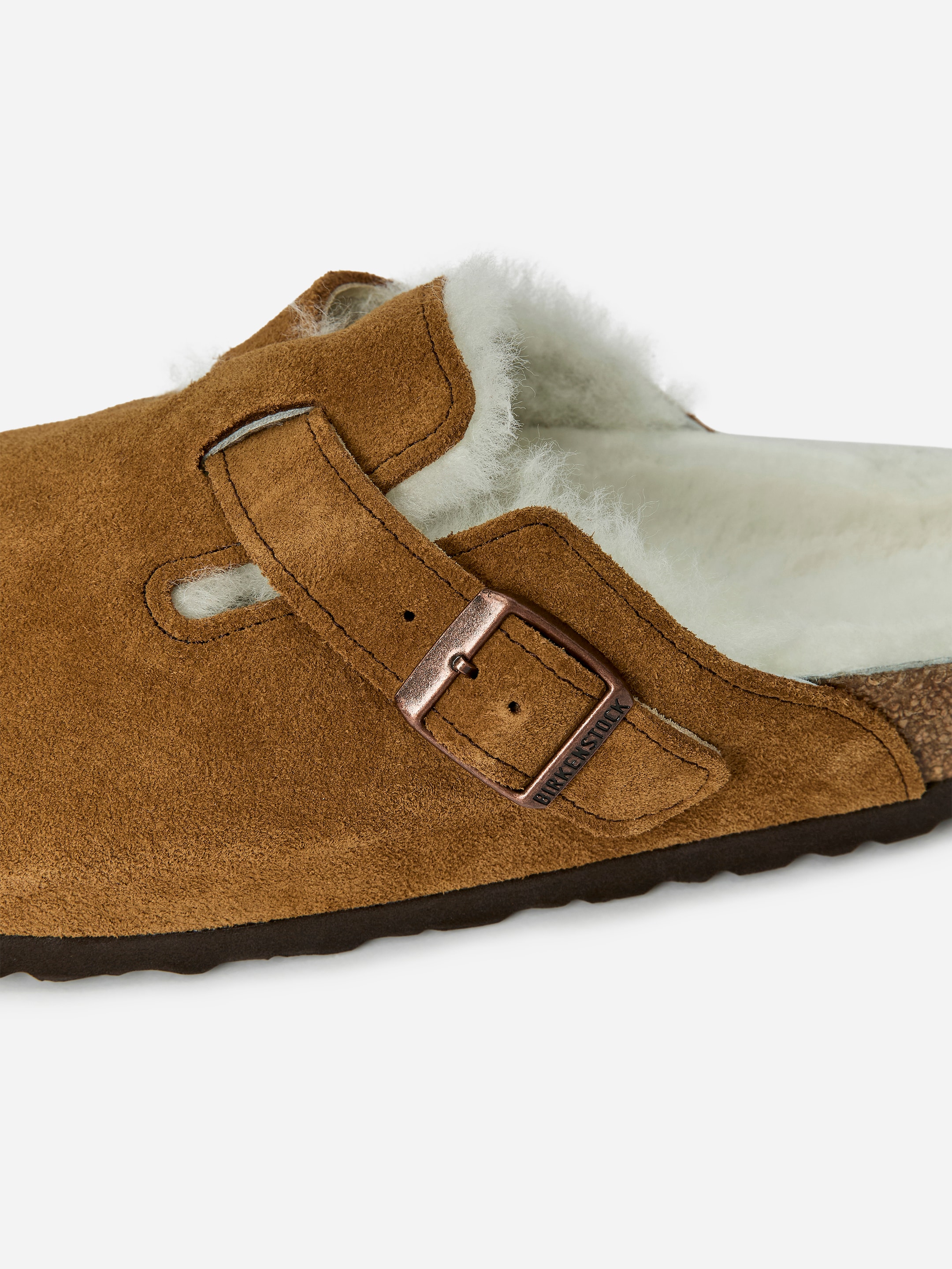 Birkenstock Boston Shearling sandaler - Brun - Women - StillMedia/DescriptiveDetail - 1