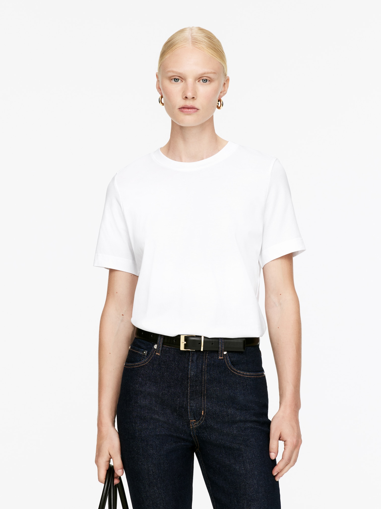 PEARL Schweres T-Shirt - Weiß/Dunkelbraun/Taupe/Graumeliert/Schwarz/Dunkelblau - 3