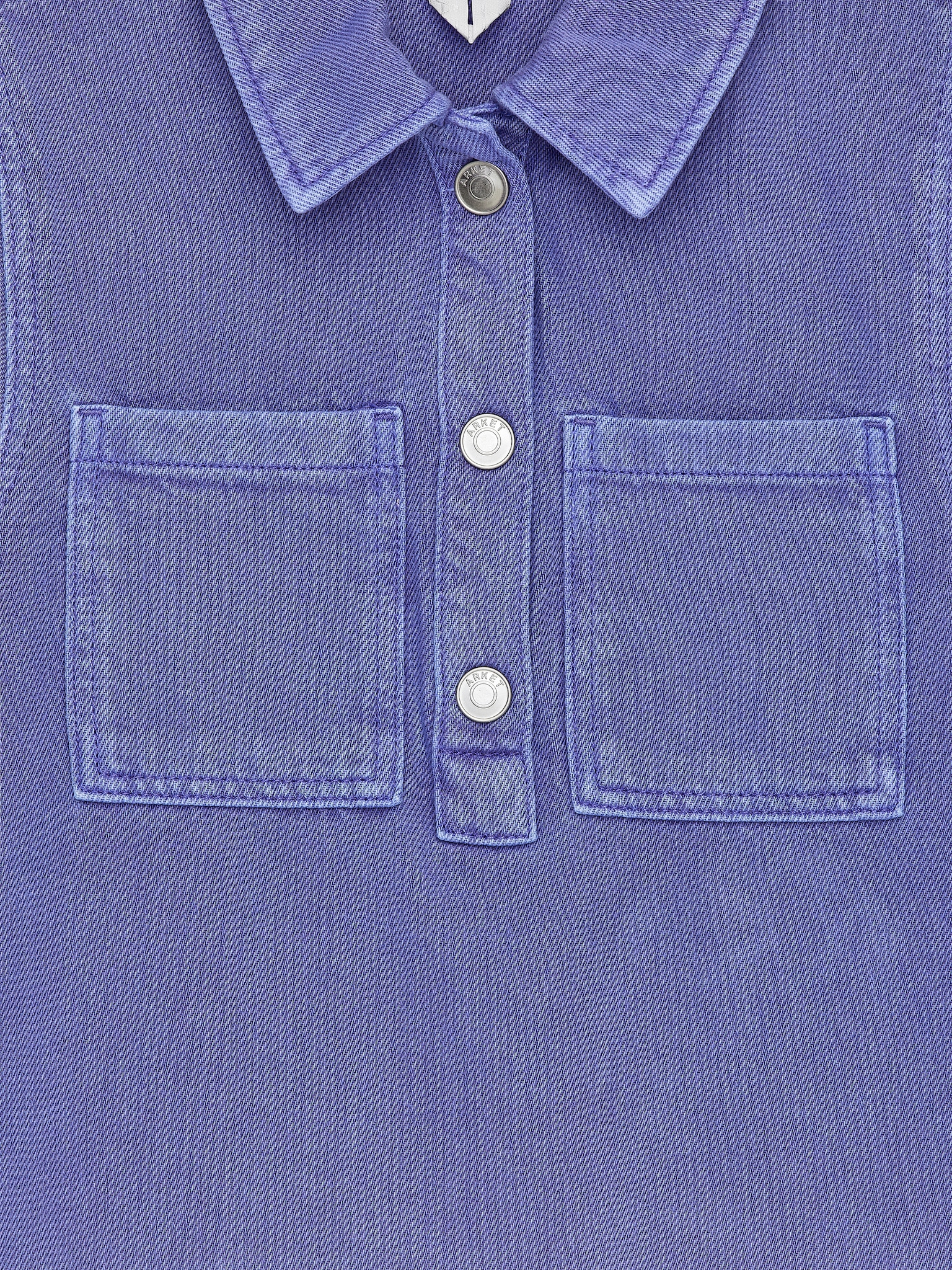 Denim Shirt Dress - Lilac - 3