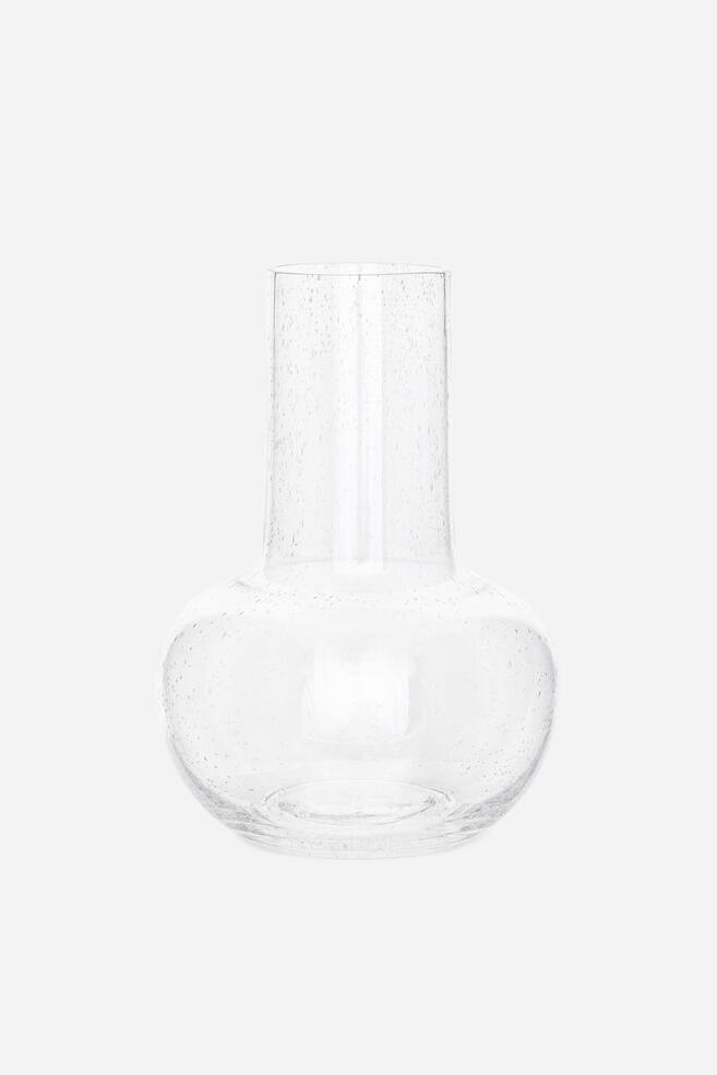 Glass Vase 28 cm - Transparent - 1