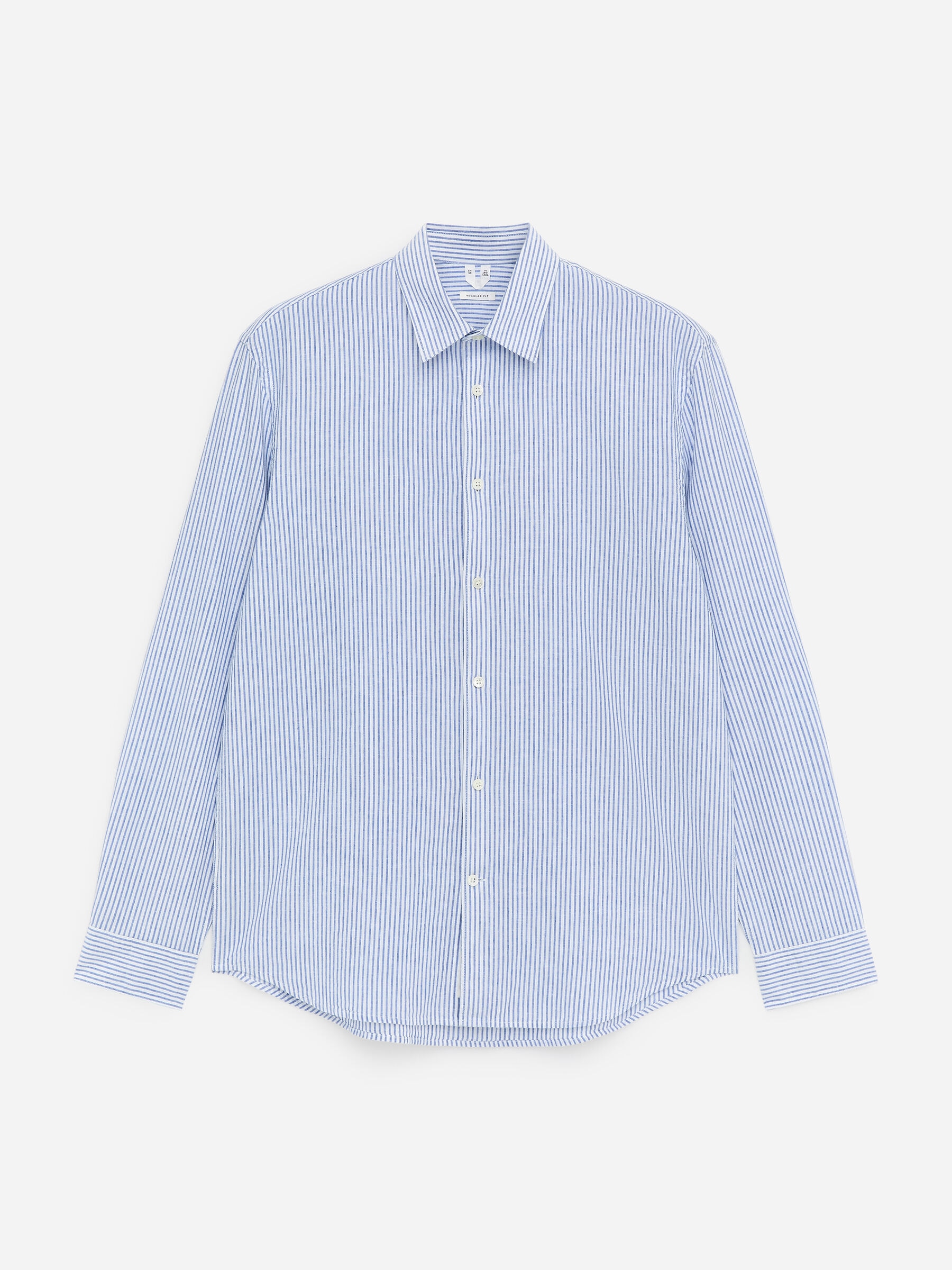 Cotton Blend Shirt - Blue/White - Regular fit - Men - StillMedia/DescriptiveStillLife - 1