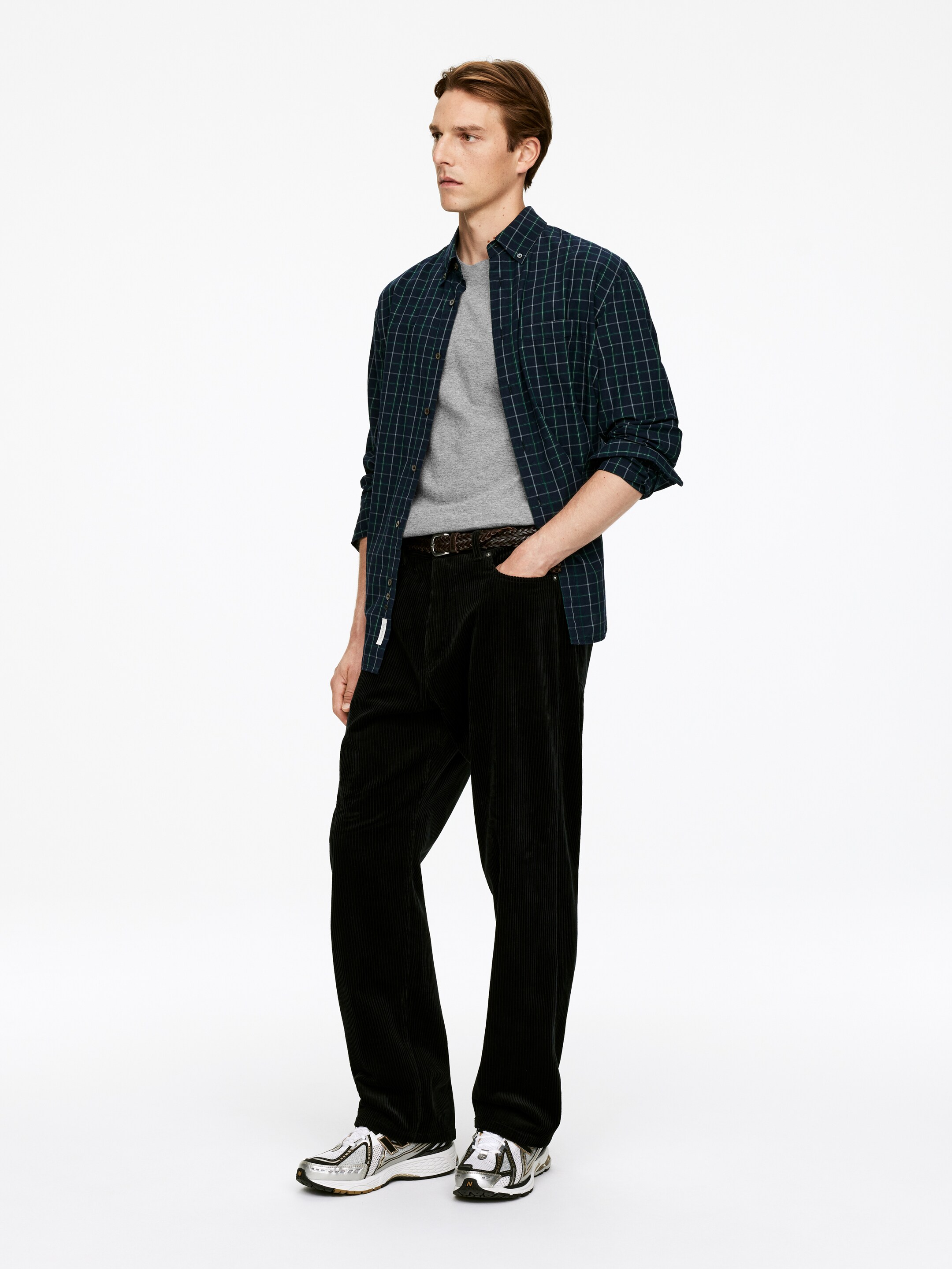 Преглед на по-голямо изображение: Тениска 170 GSM Regular - Сив меланж - МЪЖЕ | H&M BG 4