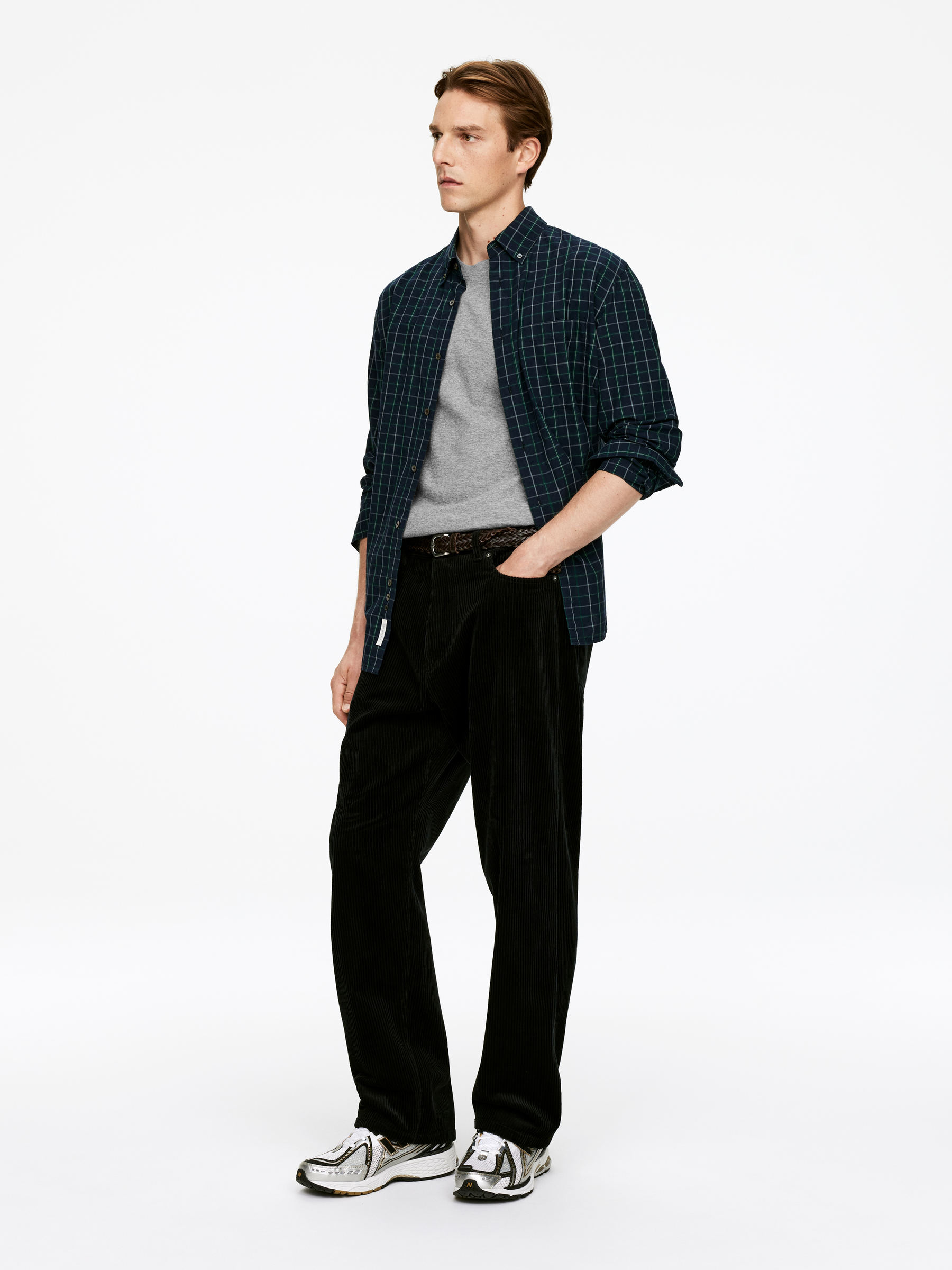 T-Shirt mit normaler Passform, 170 GSM - Graumeliert - Regular Fit - Herren - StillMedia/Lookbook - 48