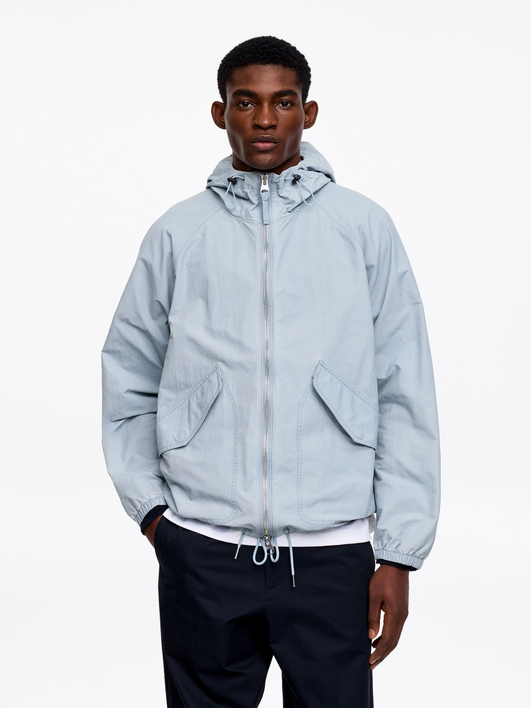 Lockerer Windbreaker - Hellblau - Relaxed Fit - Herren - StillMedia/Lookbook - 4