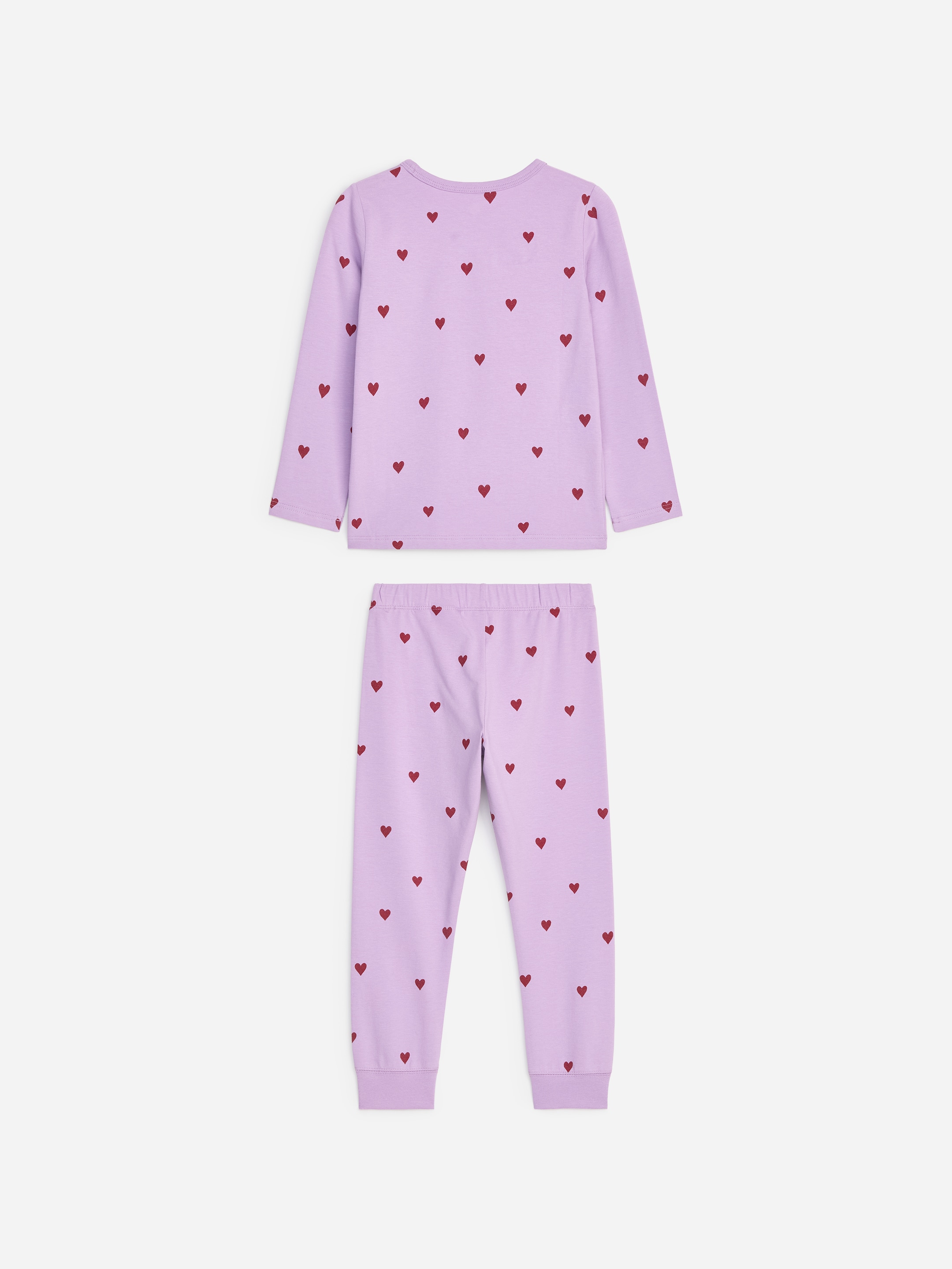 Jersey Pyjama Set - Lilac/Hearts - Regular fit - children - StillMedia/DescriptiveStillLife - 3