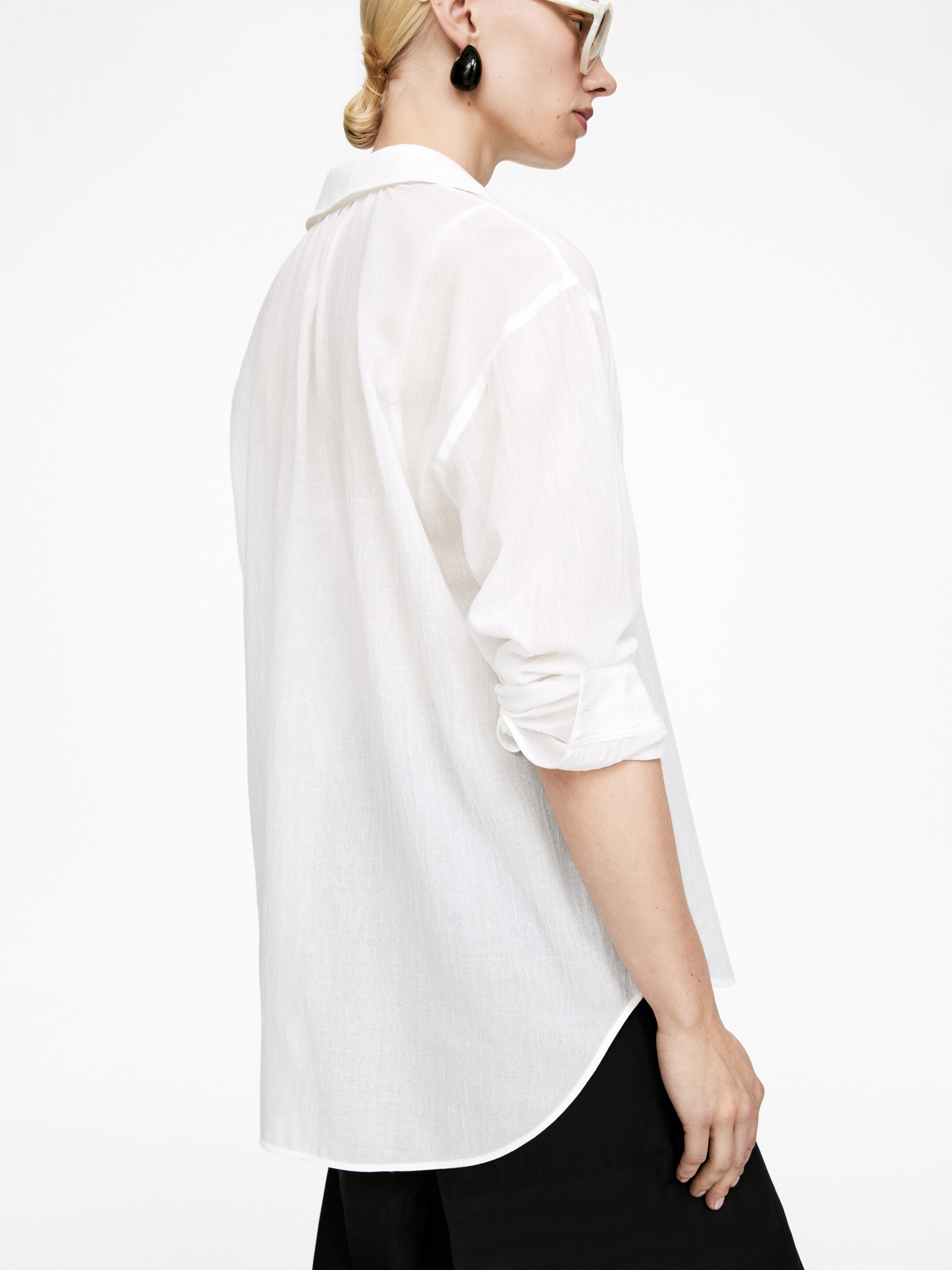 Visualizza immagine più grande: Camicia in voile - Bianco - DONNA | H&M IT 4