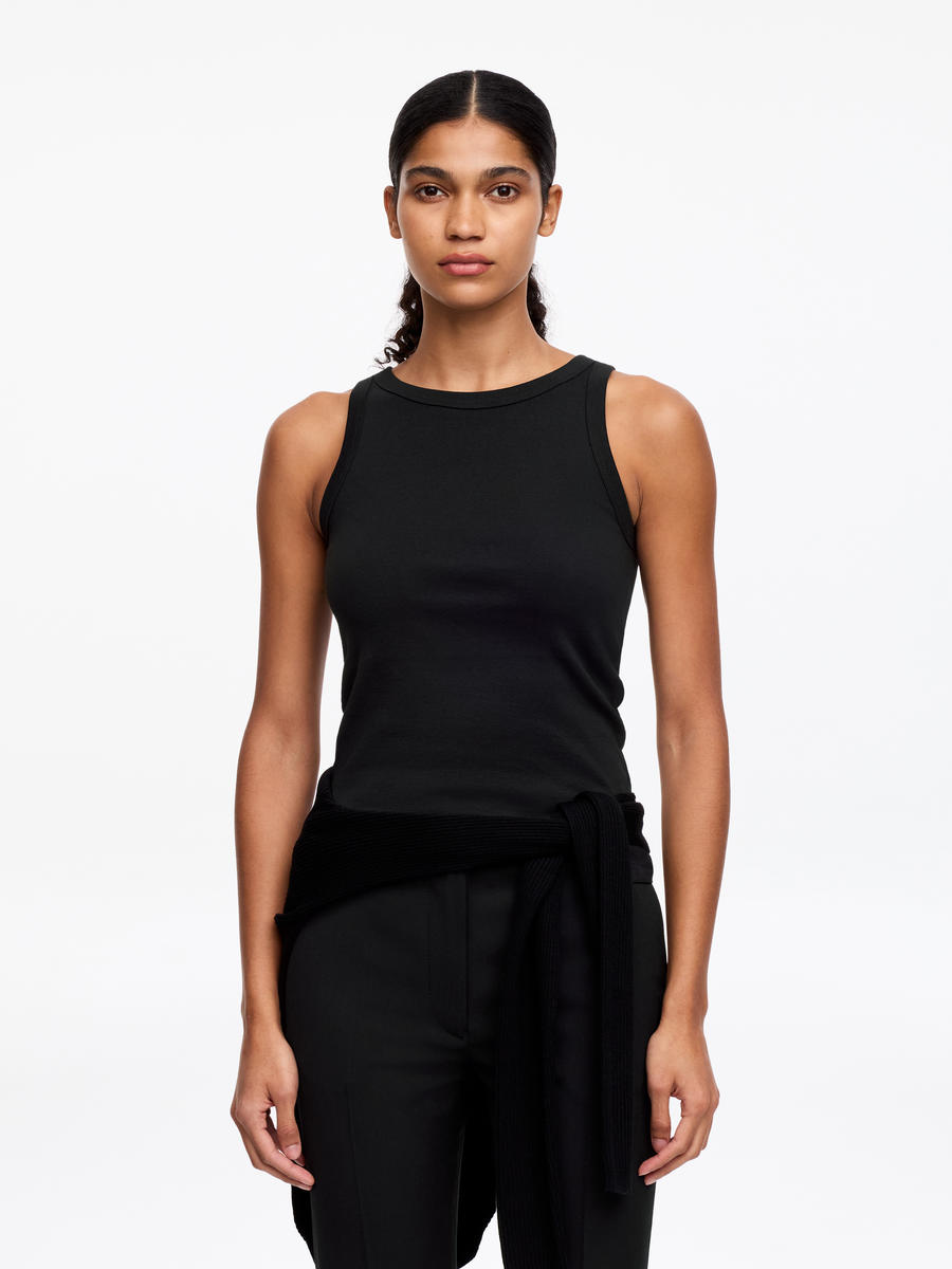 ARKET Women's  Rib Tank Top Black,  size XS