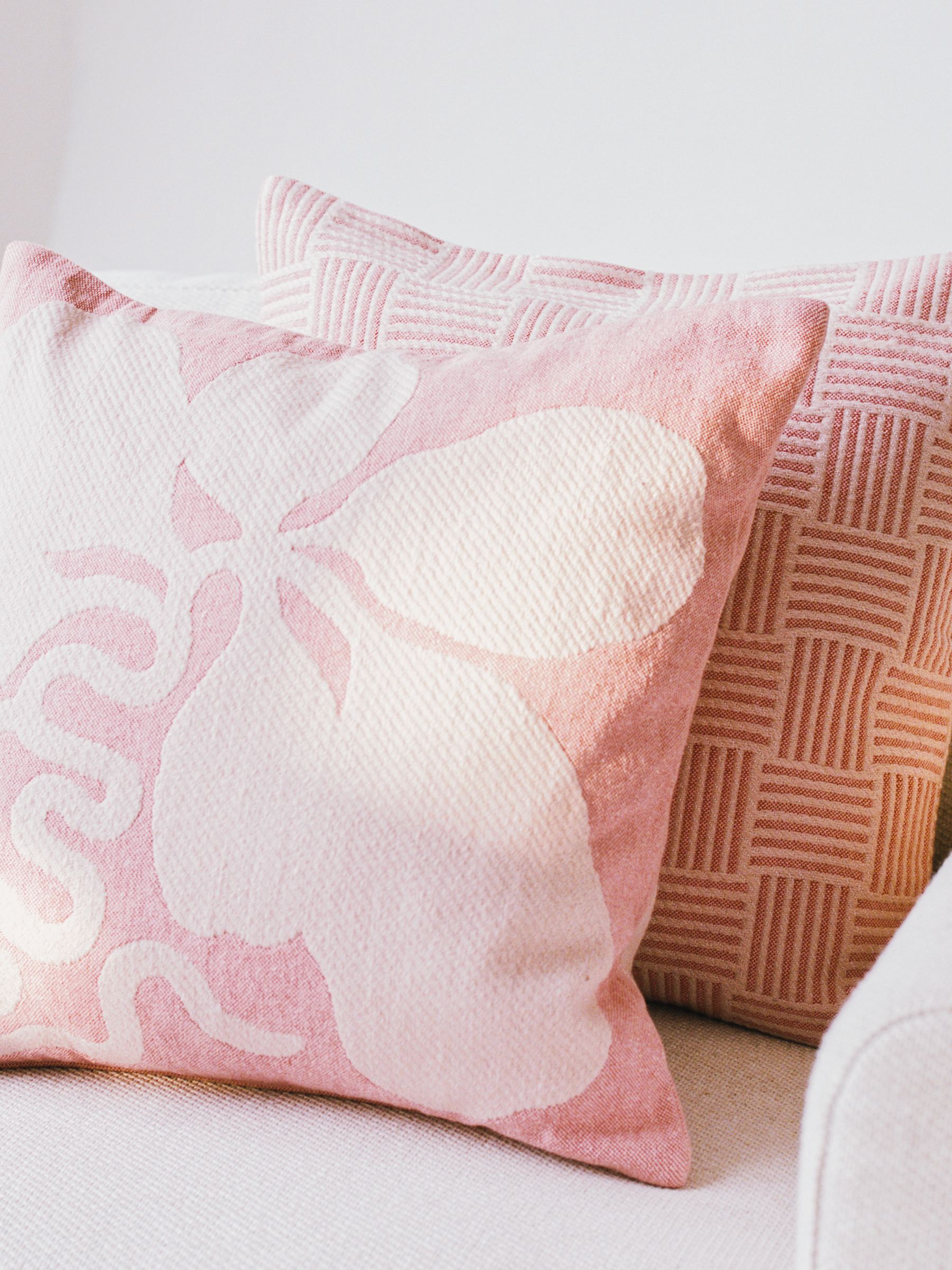 Kopfkissenbezug aus Baumwolle und Wolle 50 x 50 cm - Pink - Homeware - StillMedia/Environmental - 1