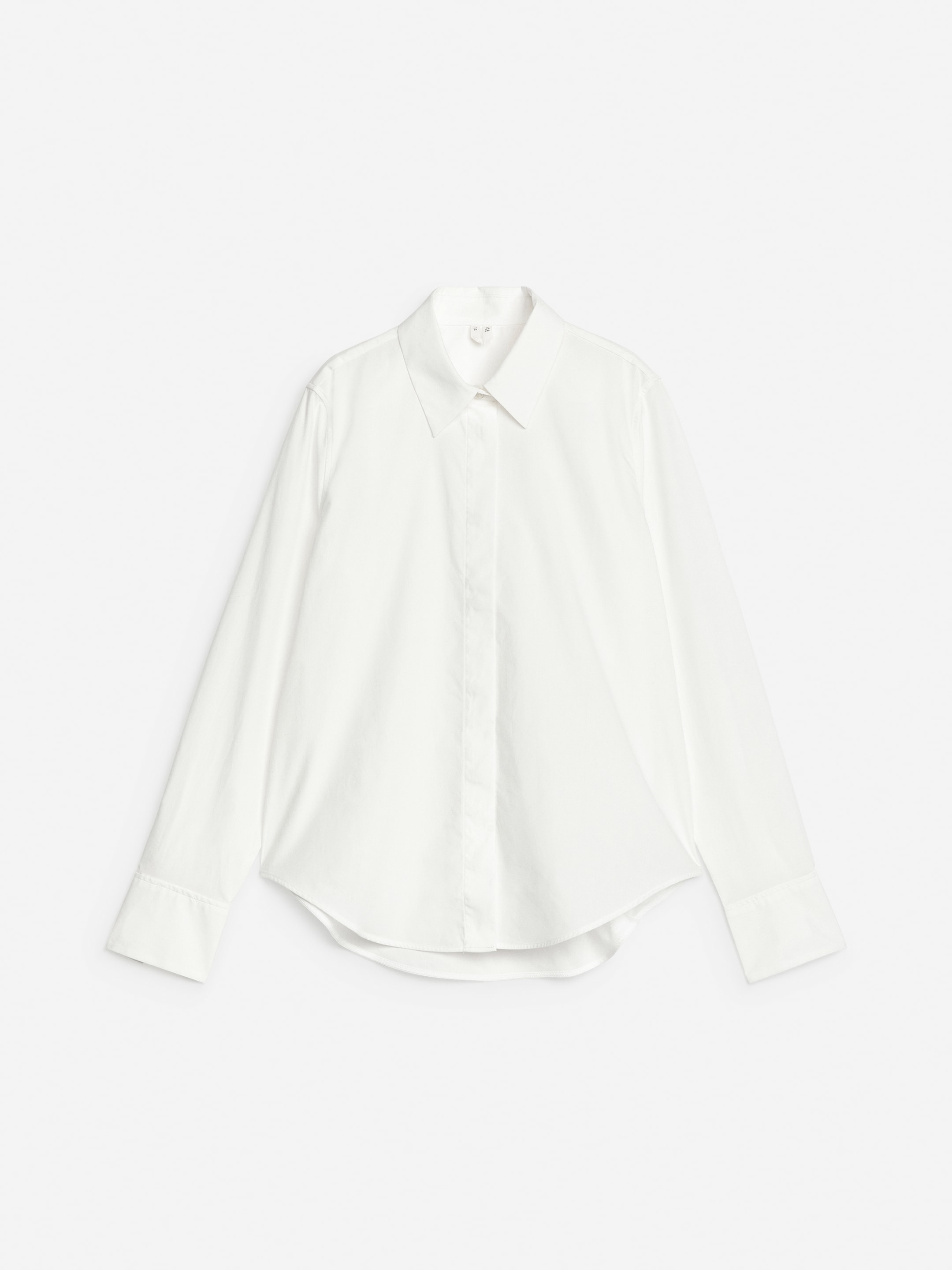 Ver imagen más grande: Camisa de popelina de corte regular fit - Blanco - MUJER | H&M ES 1