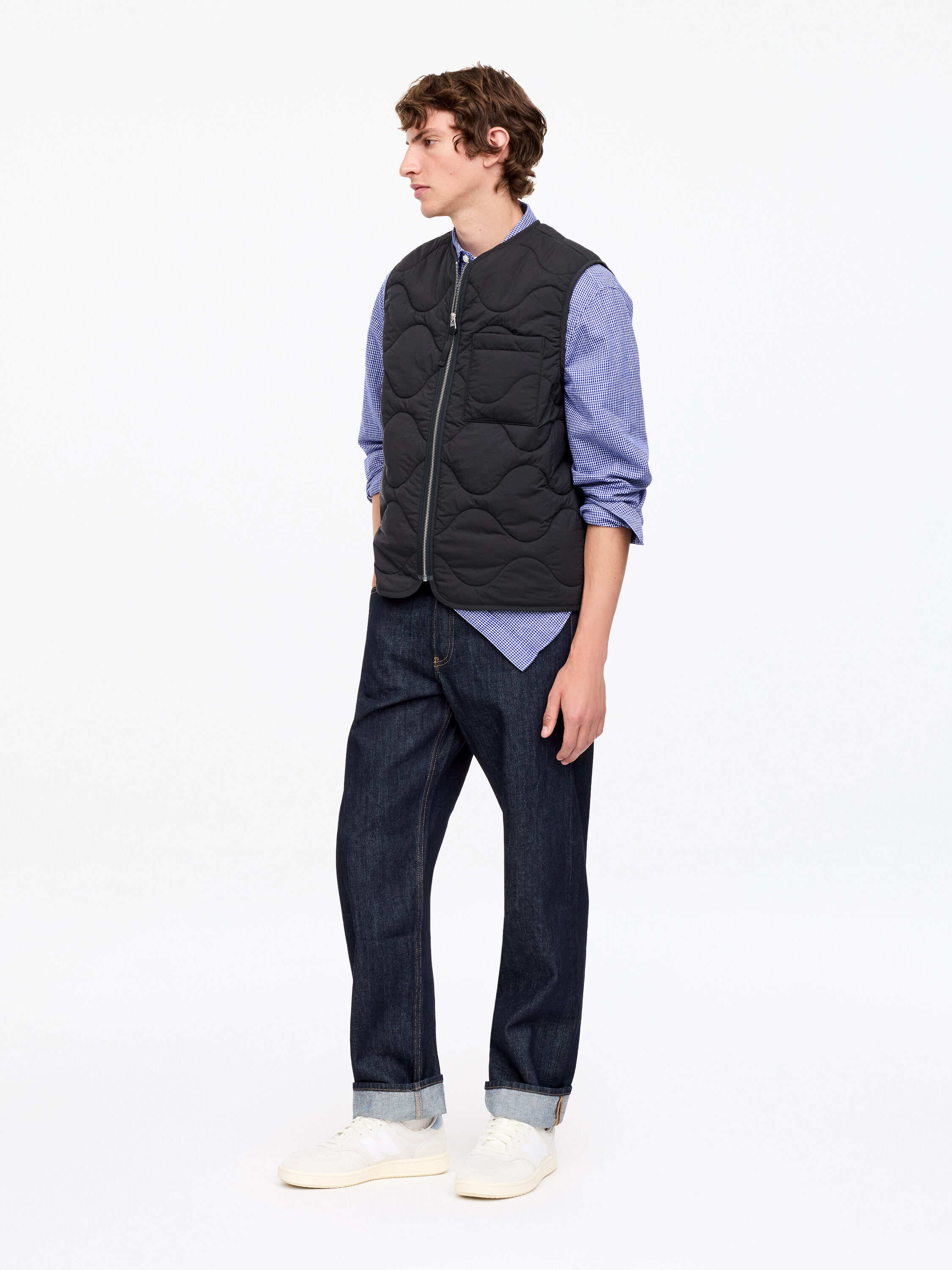 2-in-1 Quilted Liner Vest – Black – Men – ARKET GB