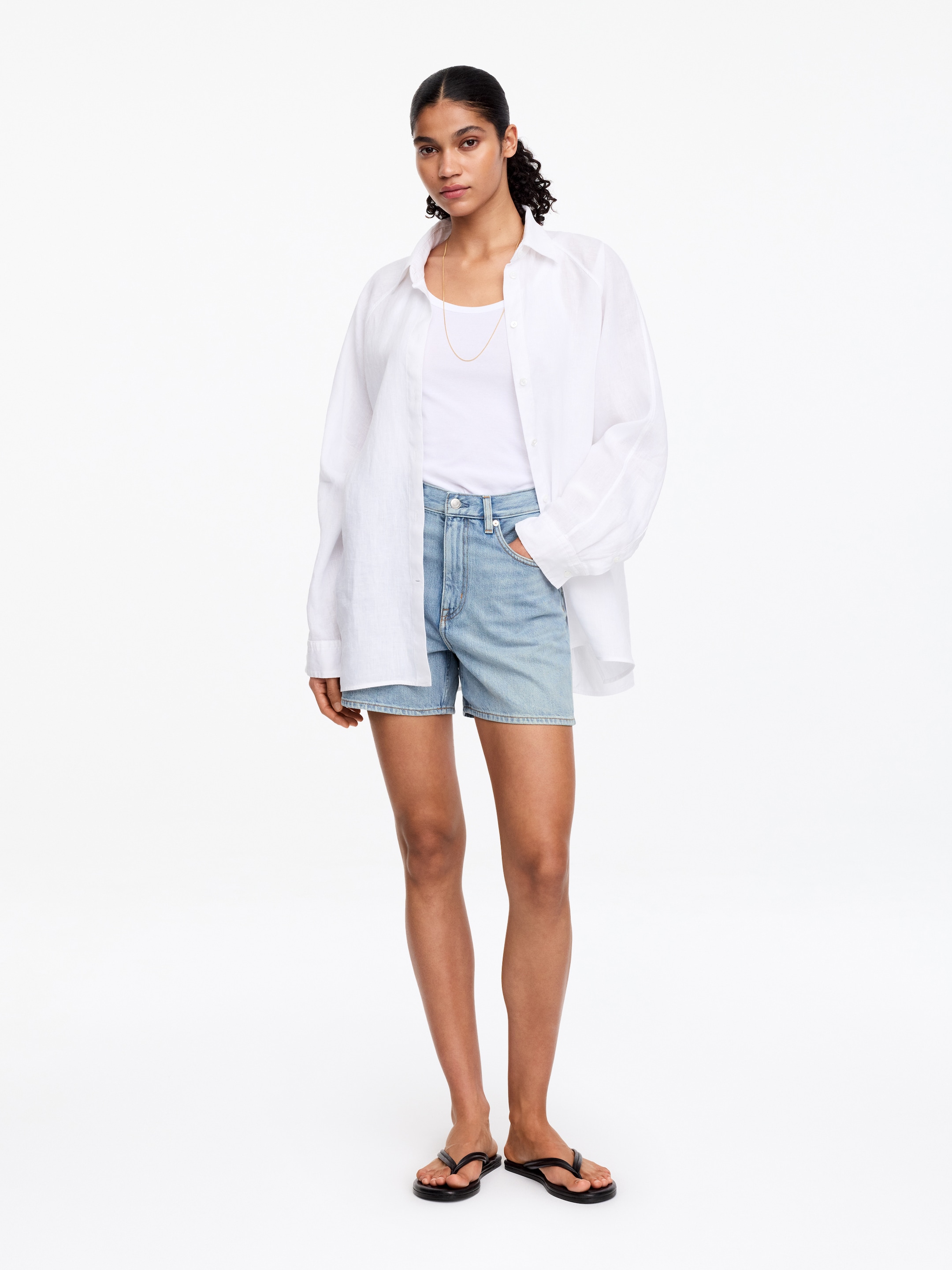 Short en jean - Bleu délavé - Regular fit - Femme - StillMedia/Lookbook - 9