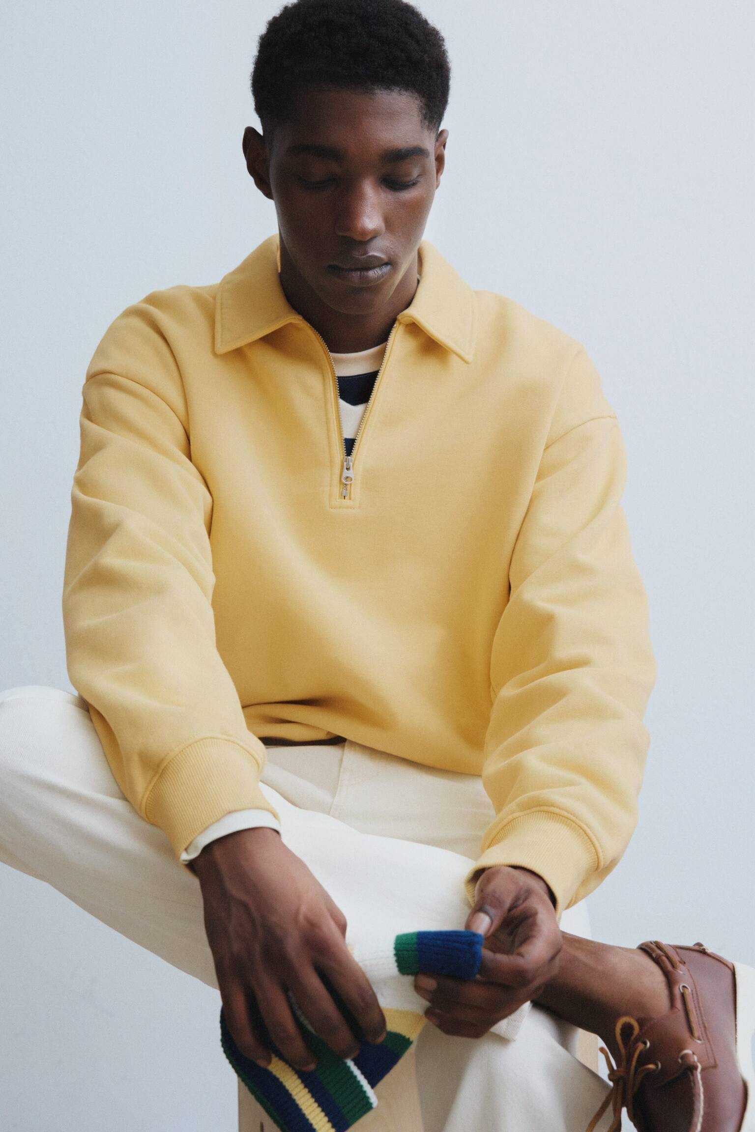 Katoenen beanie - Groen/meerkleurig - 3