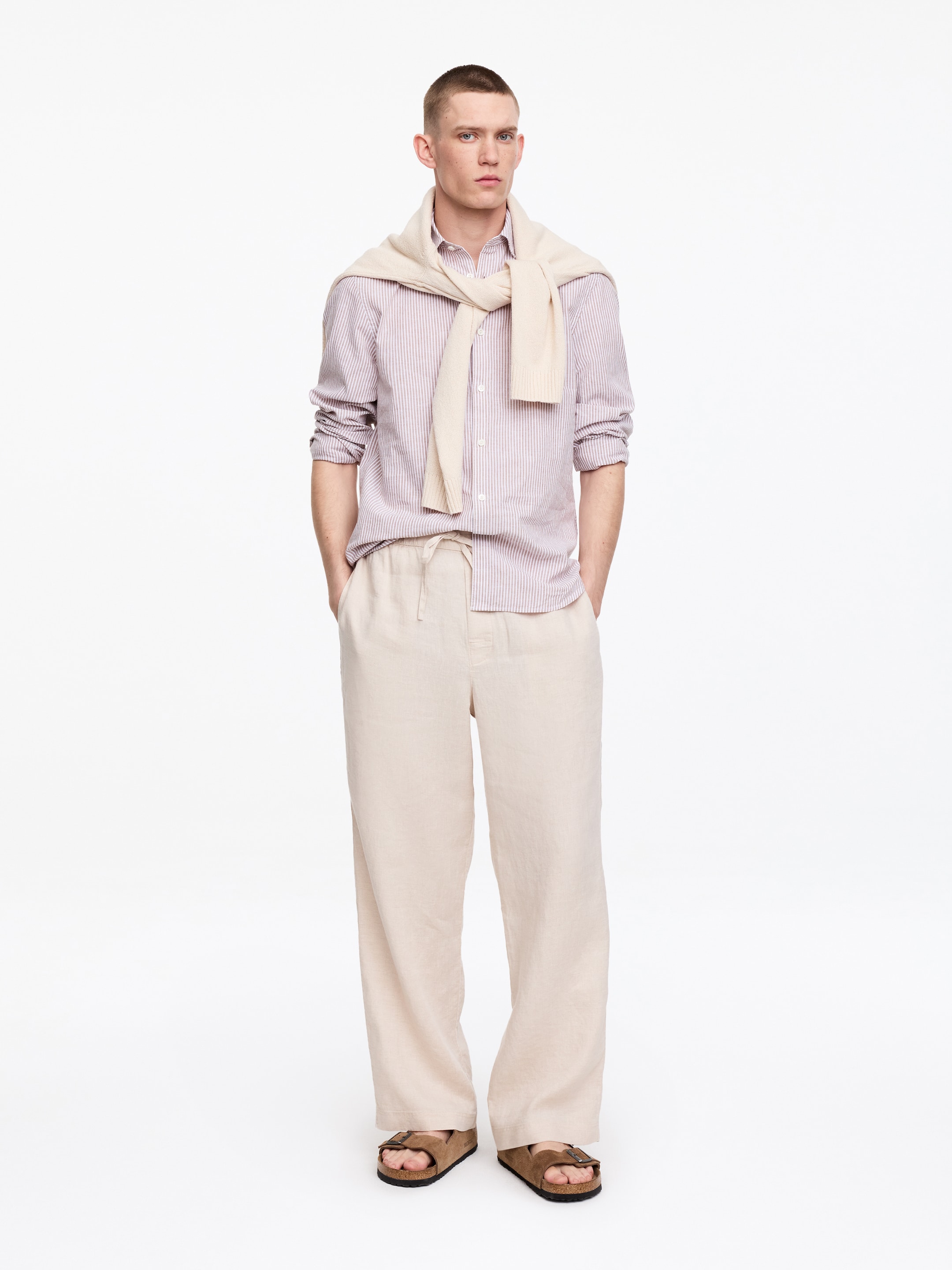 Sandalias Arizona de Birkenstock de ante - Beige - Men - StillMedia/Lookbook - 5
