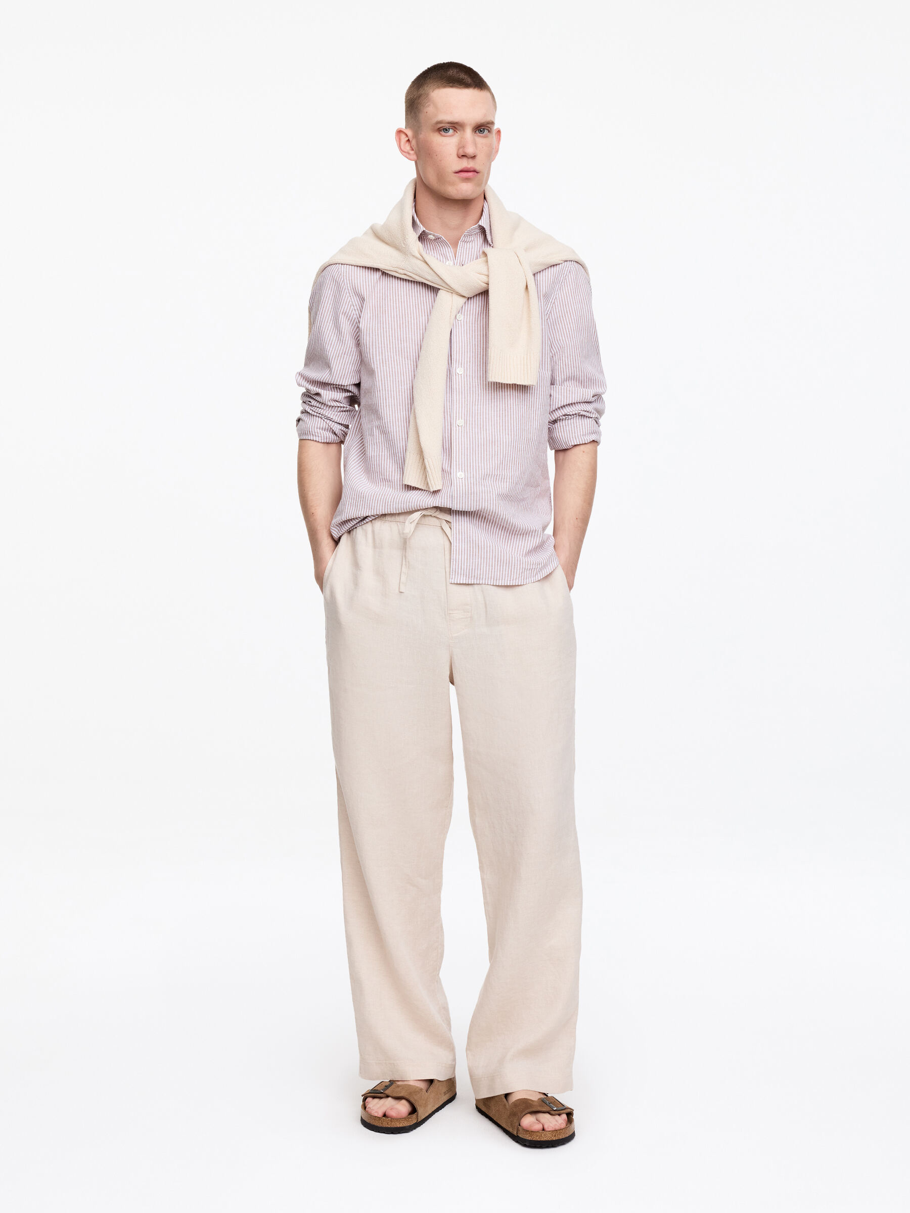 Sandalias Arizona de Birkenstock de ante - Beige - Men - StillMedia/Lookbook - 5