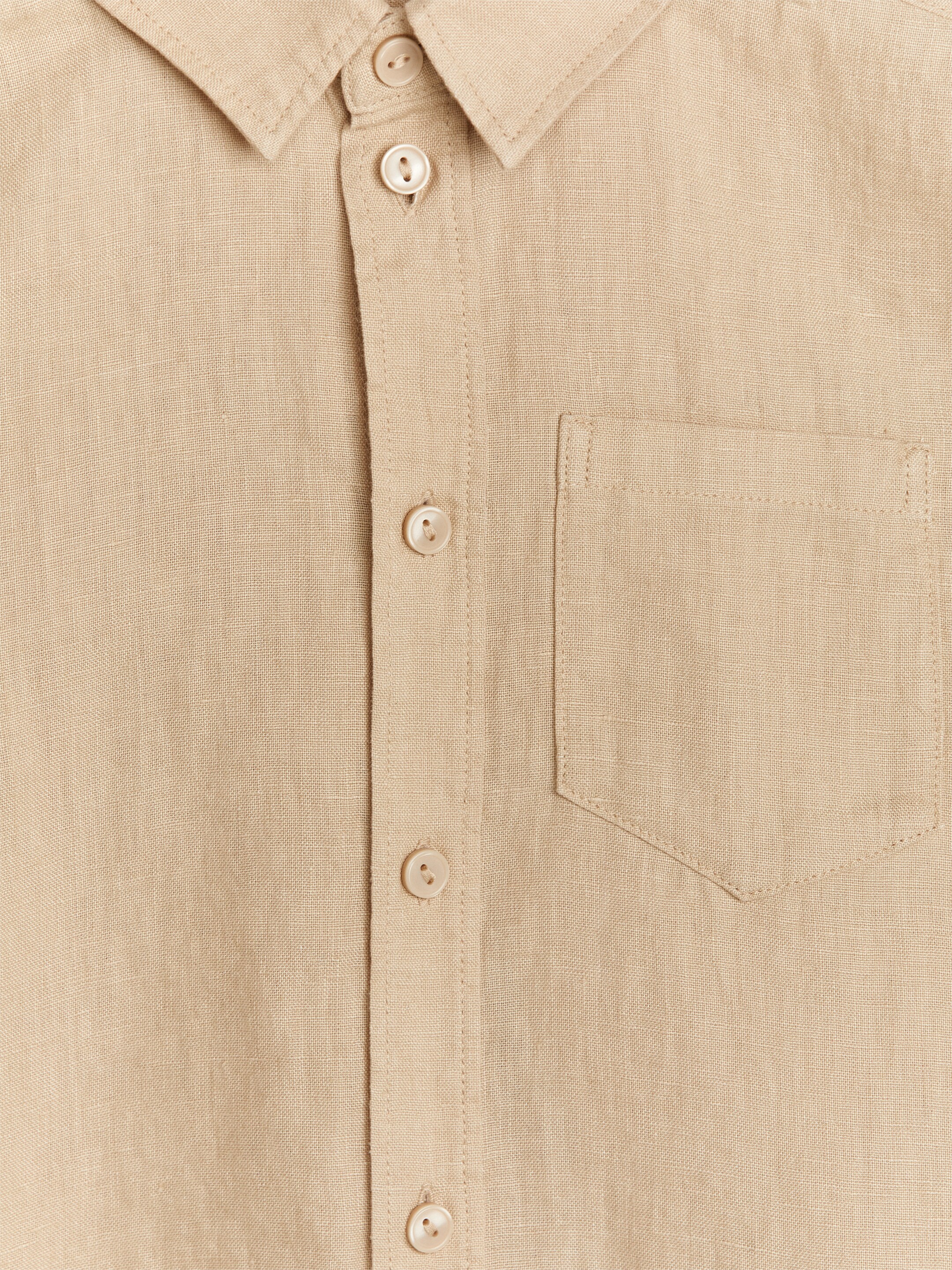 View larger image: Linen Shirt - Beige - Kids | H&M GB 3