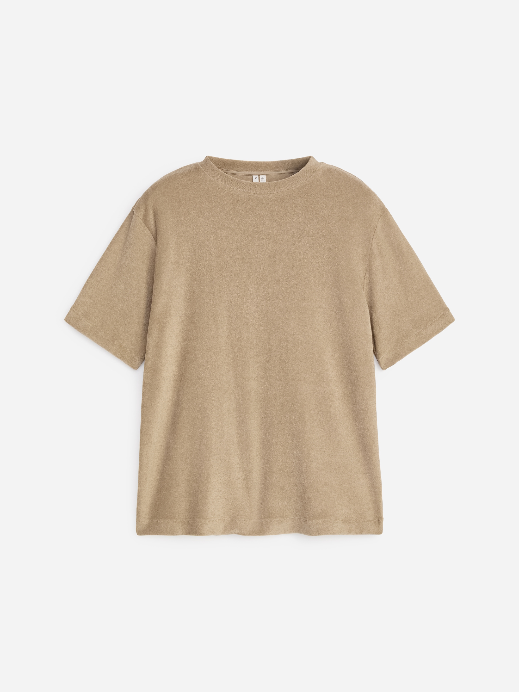 T-shirt en éponge de coton-#91856F-19173