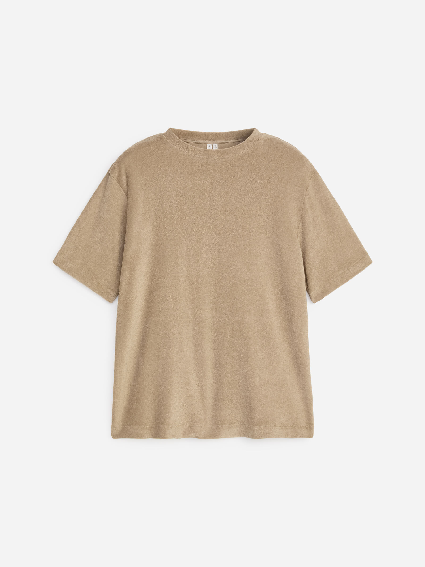 T-Shirt aus Baumwollfrottee - Beige - Relaxed Fit - Herren - StillMedia/DescriptiveStillLife - 1
